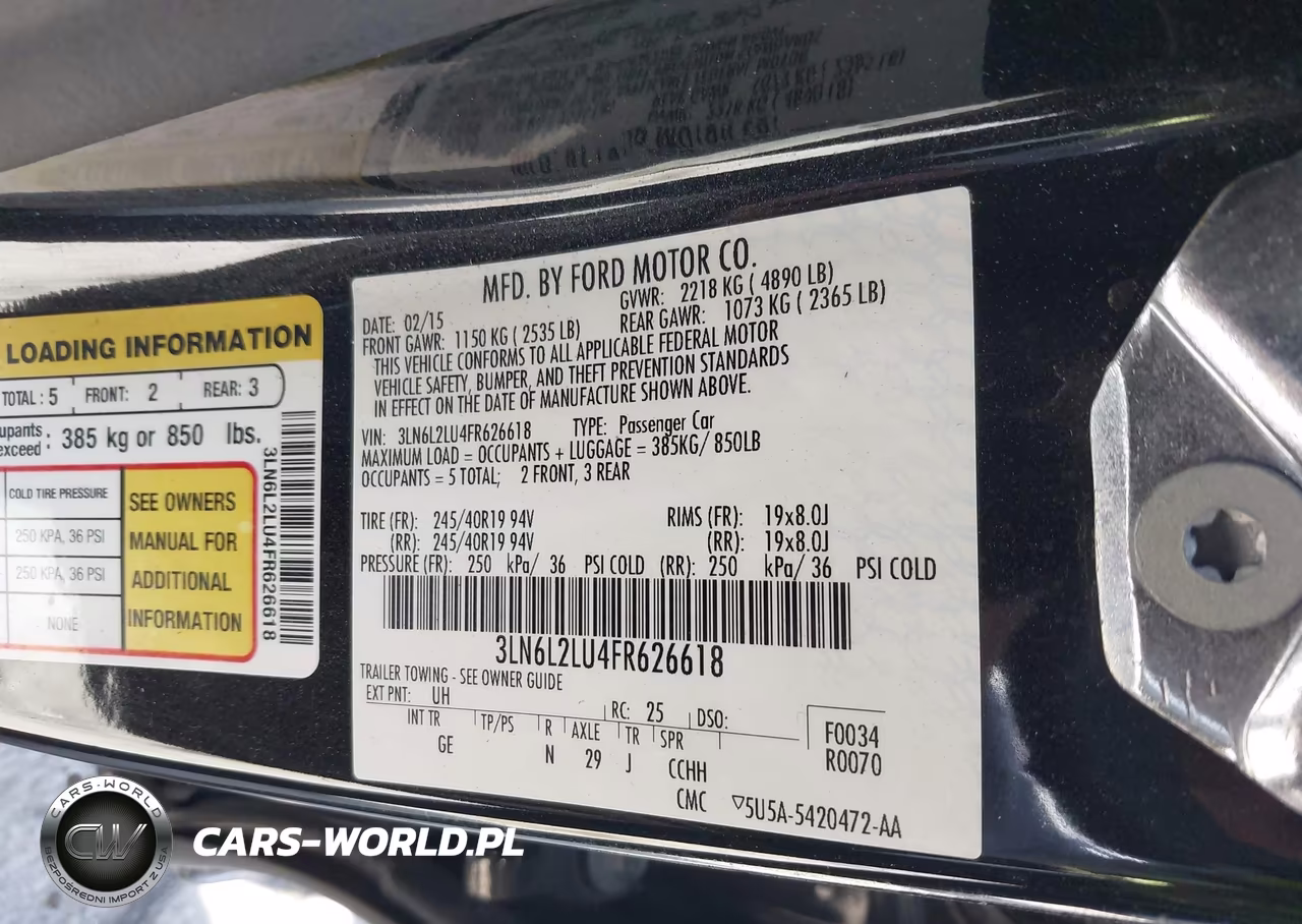 2015 Lincoln Mkz Hybrid VIN:3LN6L2LU4FR626618 - 9