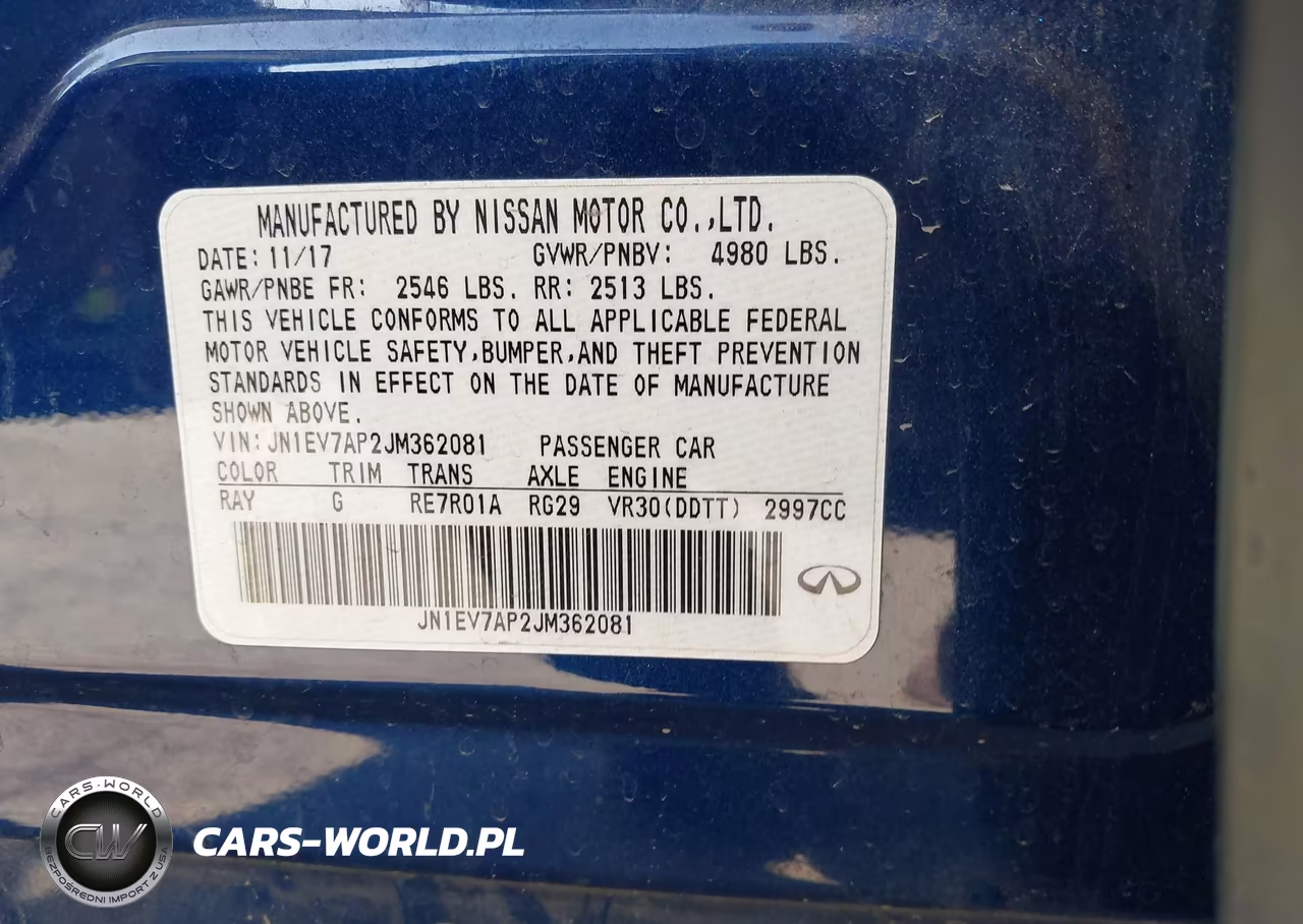 2018 Infiniti Q50 3.0T Sport VIN:JN1EV7AP2JM362081 - 9
