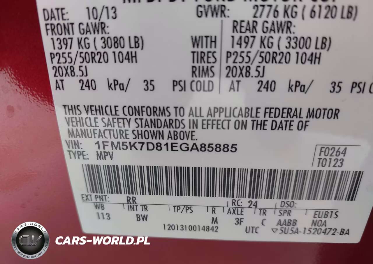 2014 Ford Explorer Xlt VIN:1FM5K7D81EGA85885 - 9