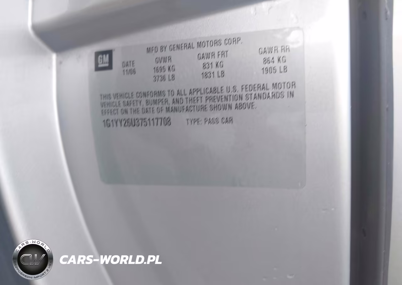 2007 CHEVROLET CORVETTE VIN:1G1YY26U375117708 - 9