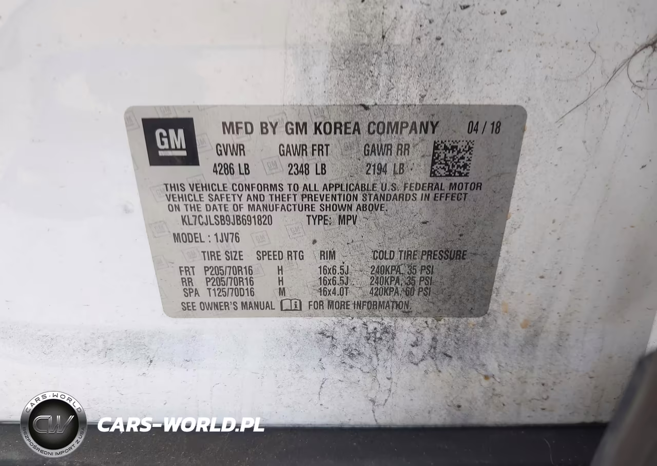 2018 Chevrolet Trax Lt VIN:KL7CJLSB9JB691820 - 9