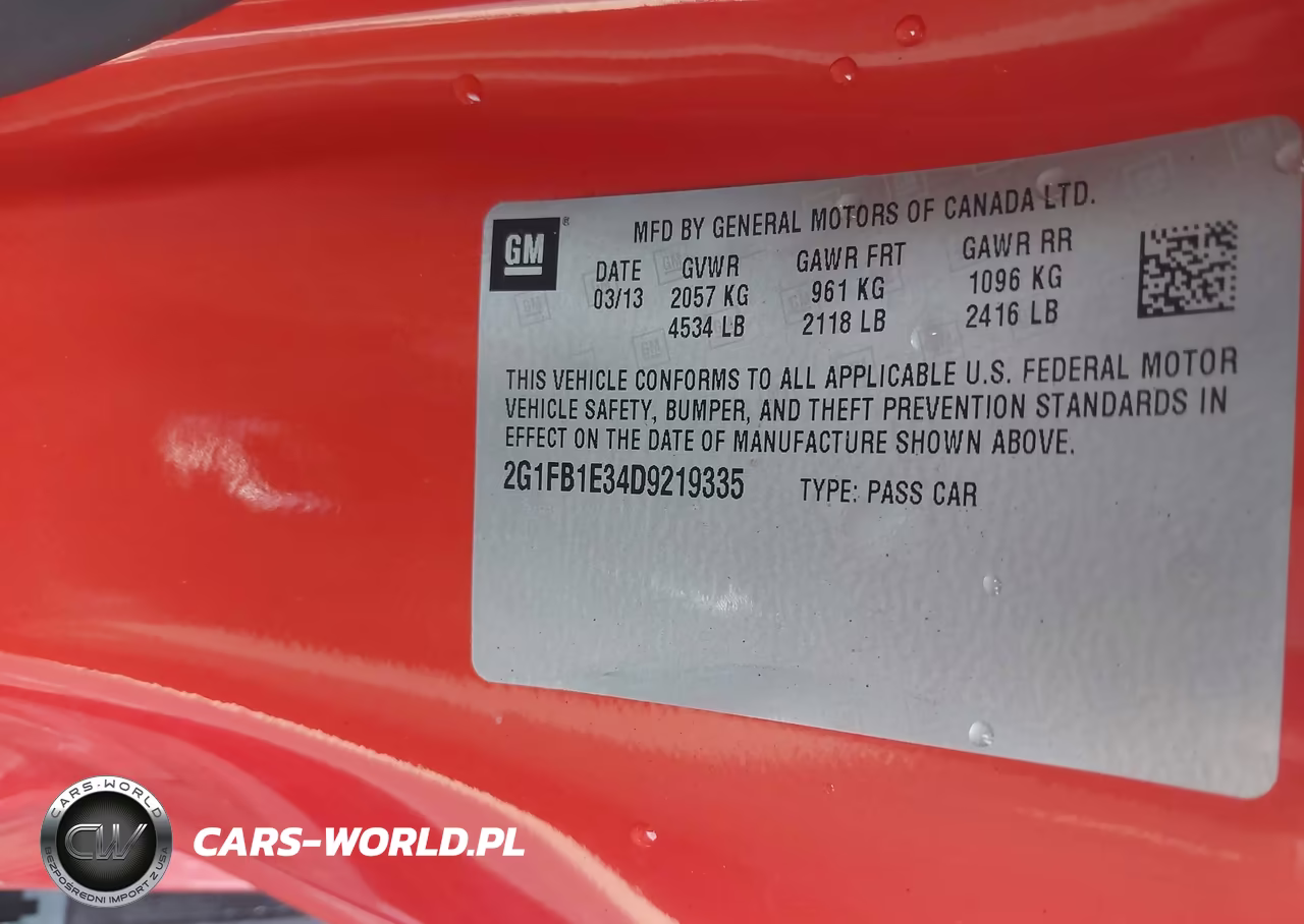 2013 Chevrolet Camaro 1Lt VIN:2G1FB1E34D9219335 - 9