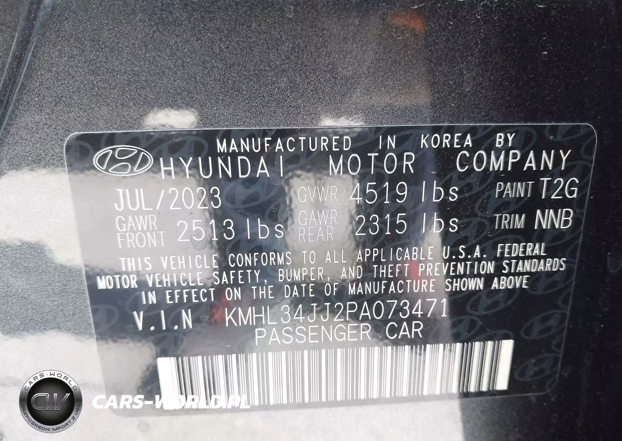 2023 Hyundai Sonata Hybrid Sel VIN:KMHL34JJ2PA073471 - 9