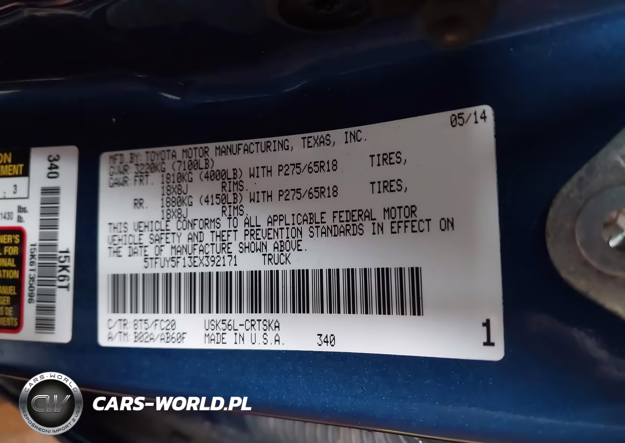 2014 Toyota Tundra Double Cab Sr-Double Cab VIN:5TFUY5F13EX392171 - 9