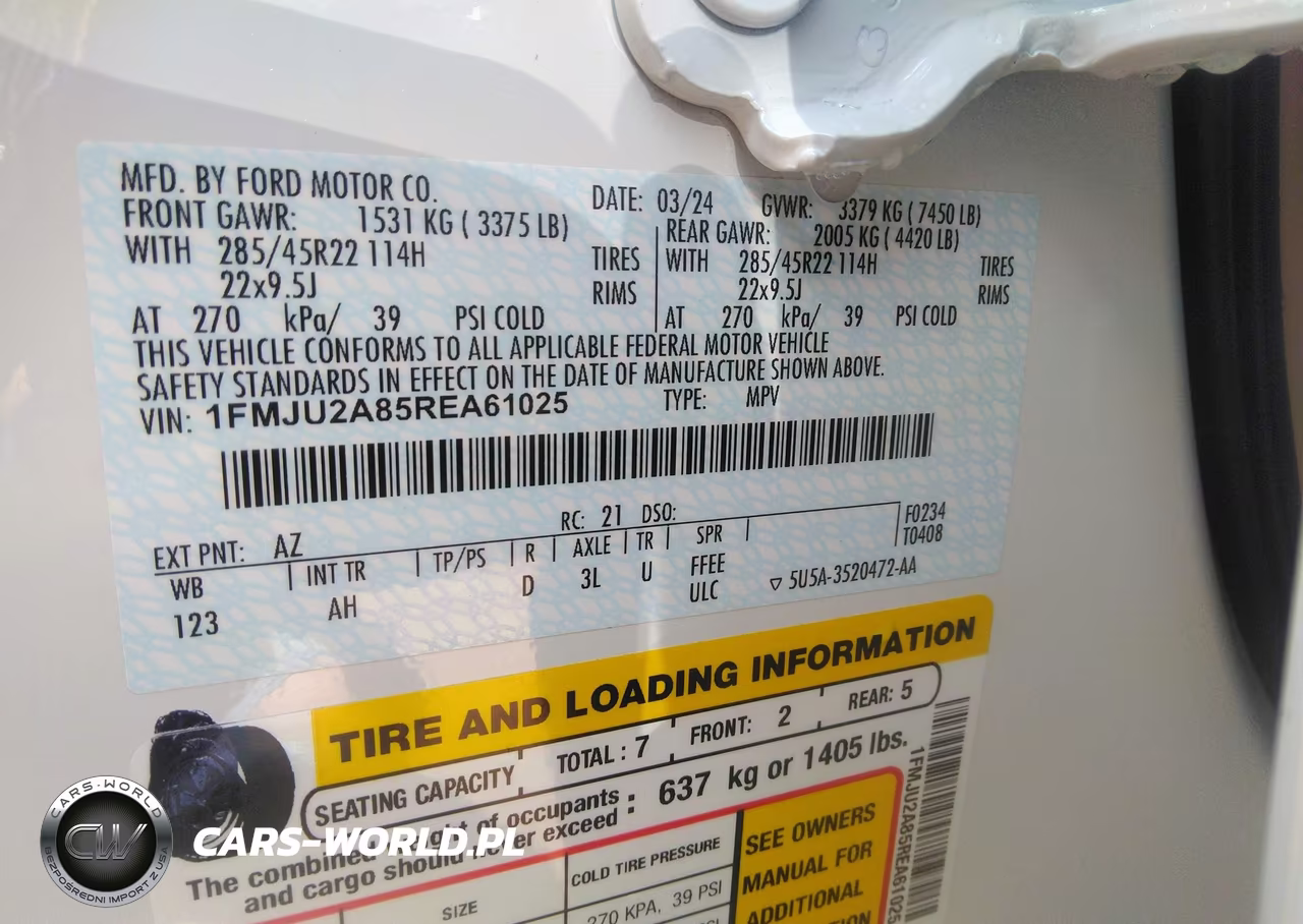2024 Ford Expedition Limited VIN:1FMJU2A85REA61025 - 9