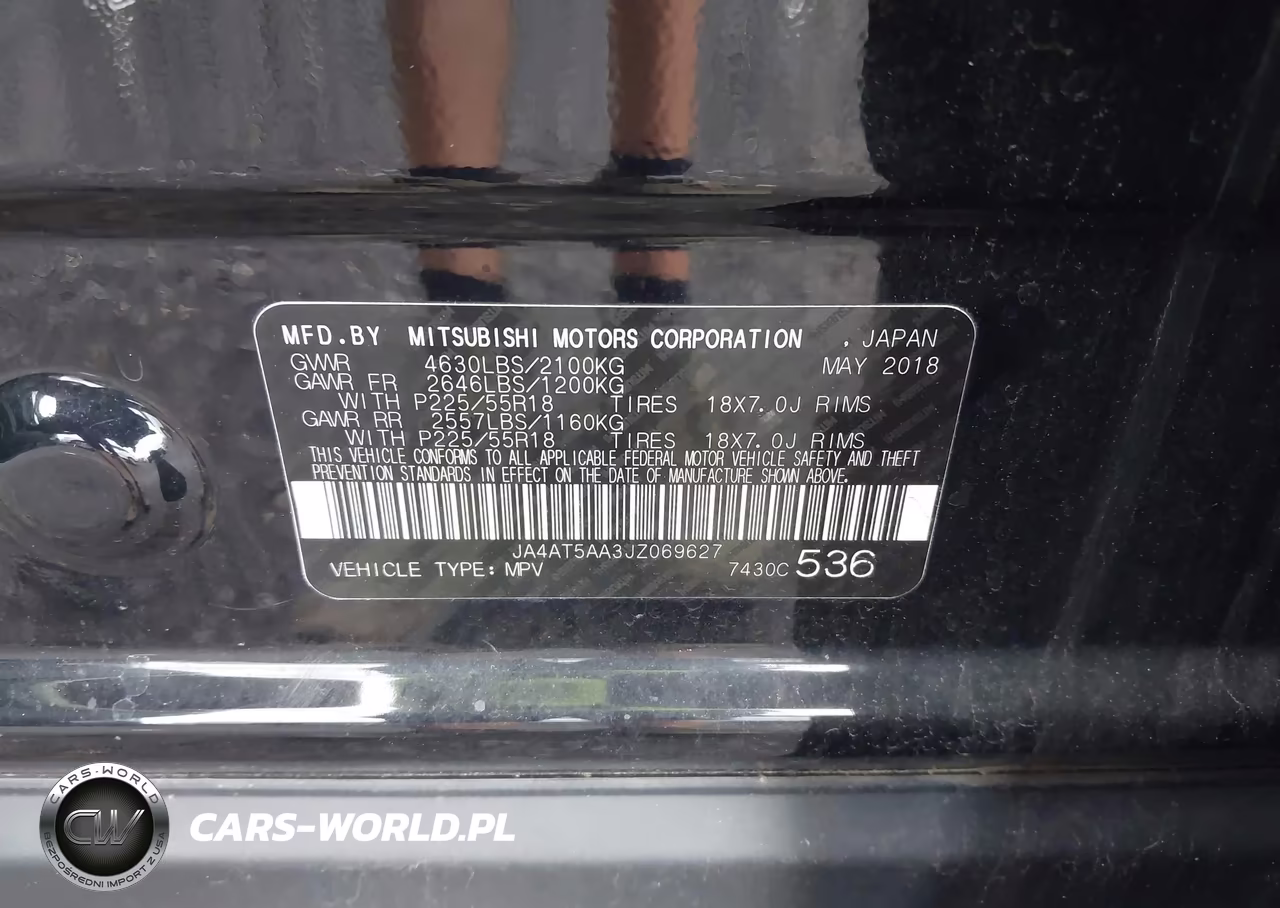 MITSUBISHI ECLIPSE CROSS VIN:JA4AT5AA3JZ069627 - 9