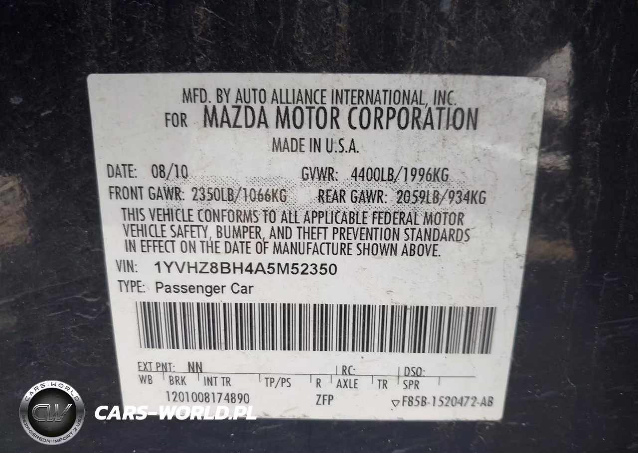 2010 Mazda Mazda6 I Sport VIN:1YVHZ8BH4A5M52350 - 9