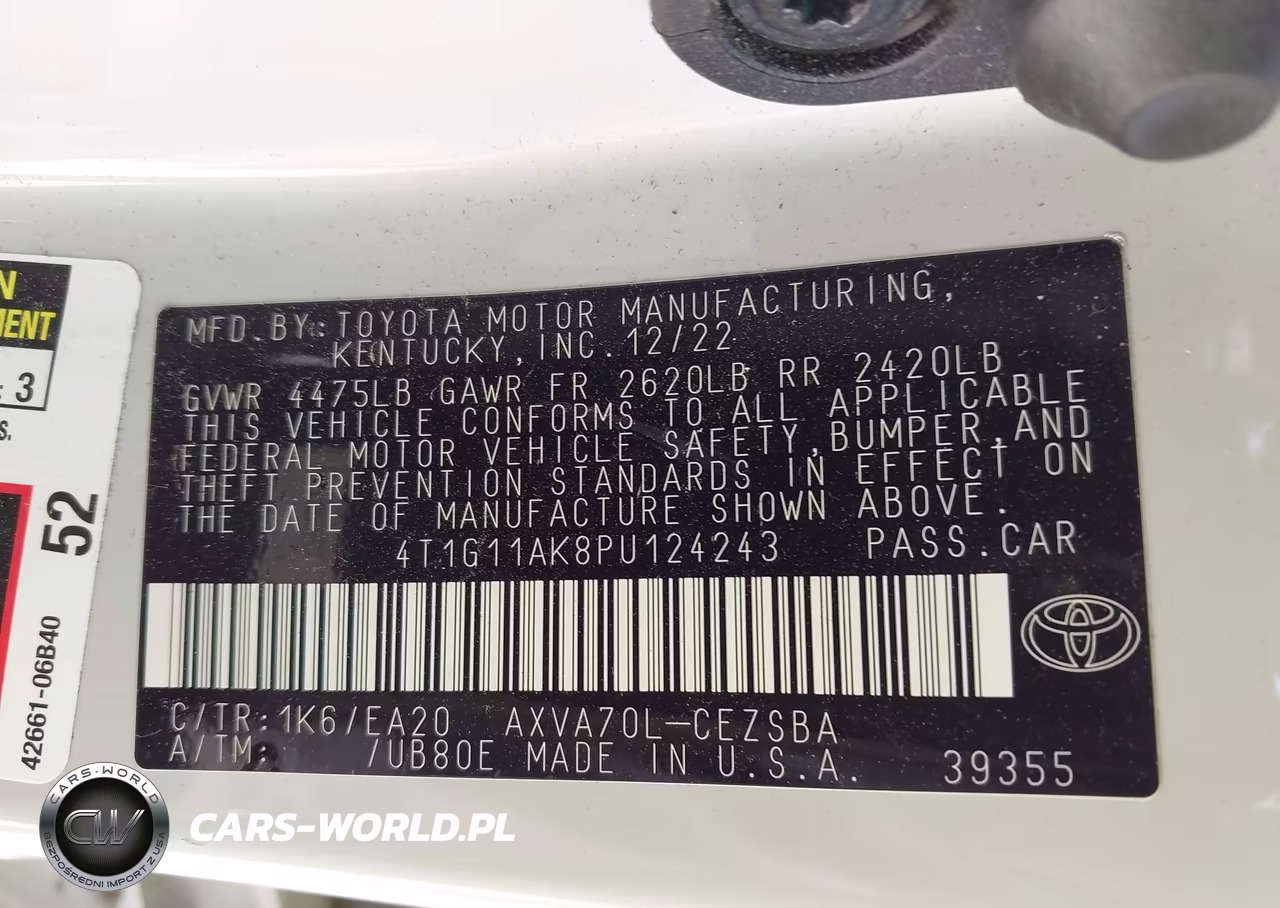2023 Toyota Camry Se Night Shade-Se VIN:4T1G11AK8PU124243 - 9