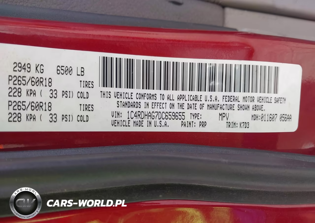 2013 Dodge Durango Sxt VIN:1C4RDHAG7DC659655 - 9