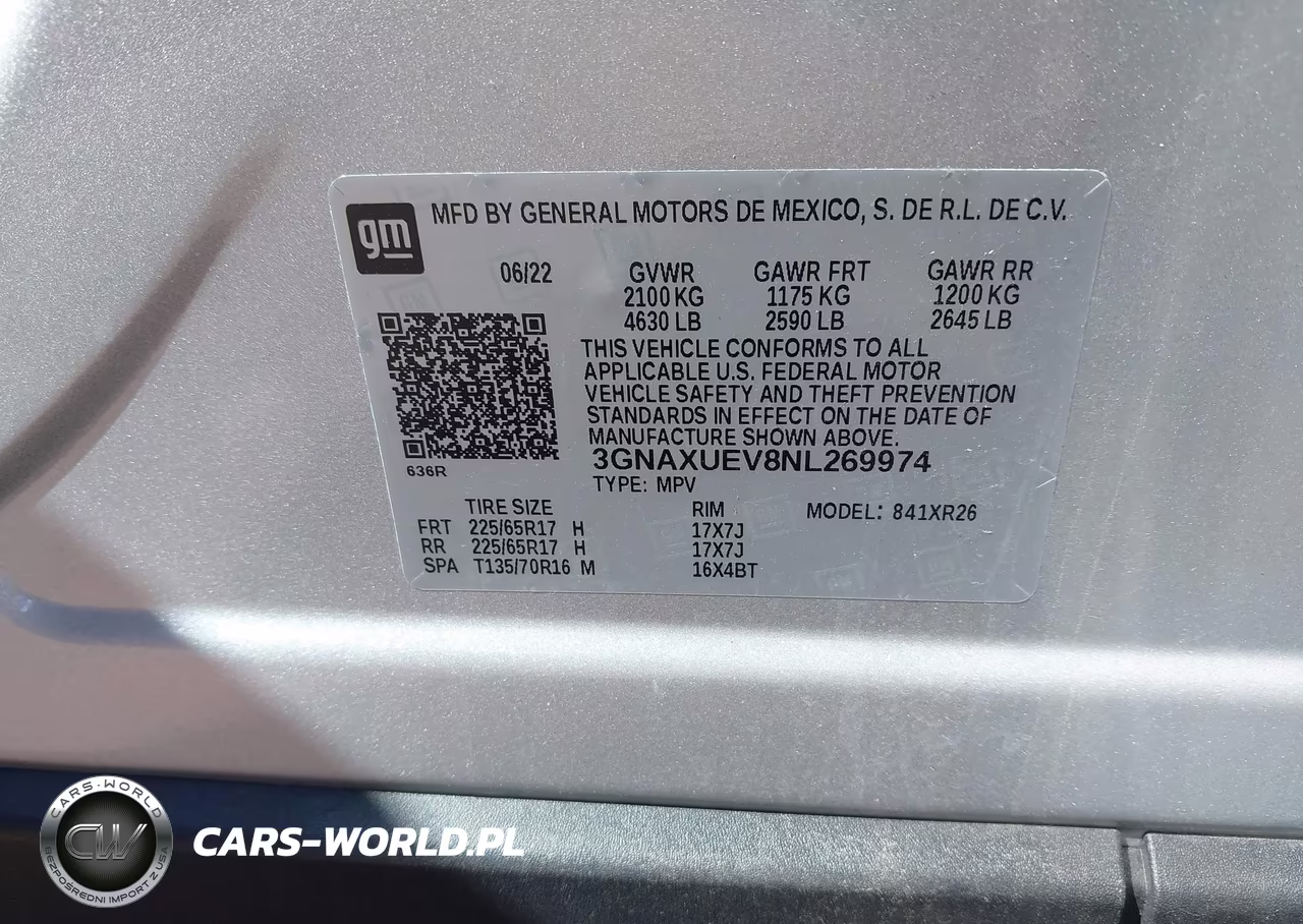 2022 Chevrolet Equinox Awd Lt VIN:3GNAXUEV8NL269974 - 9