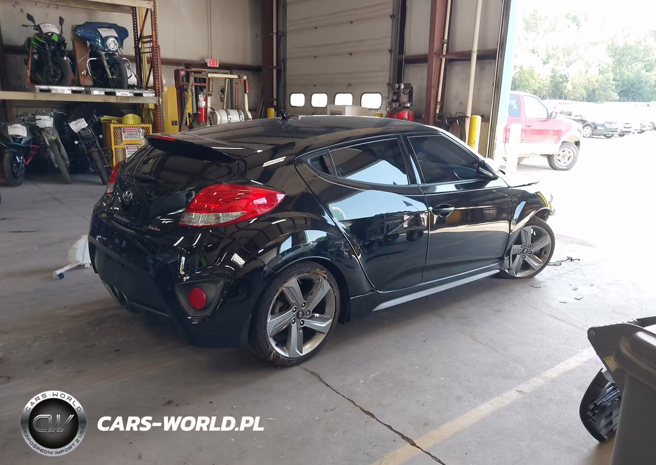 2014 Hyundai Veloster Turbo W-Black VIN:KMHTC6AEXEU207363 - 4
