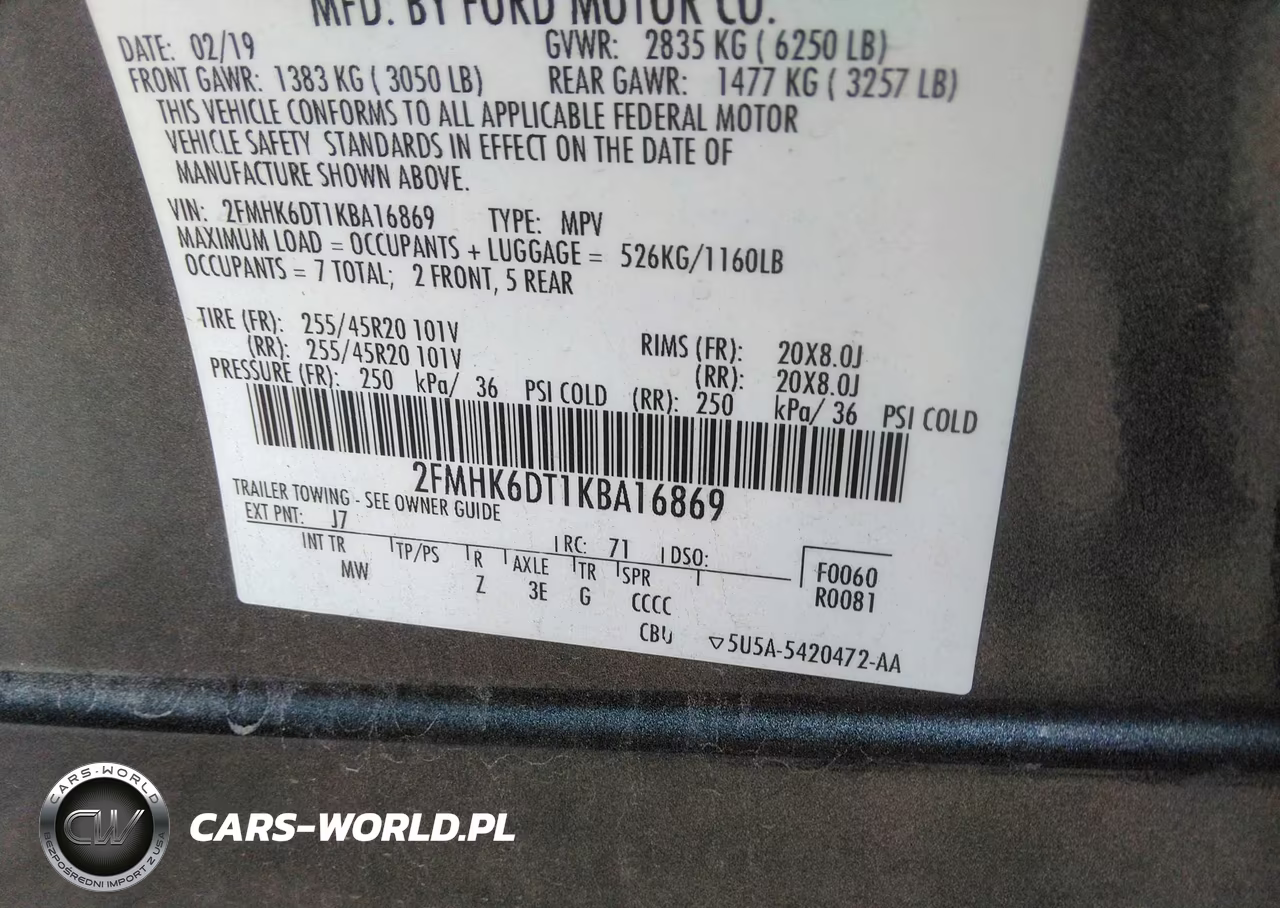 2019 Ford Flex Limited VIN:2FMHK6DT1KBA16869 - 9