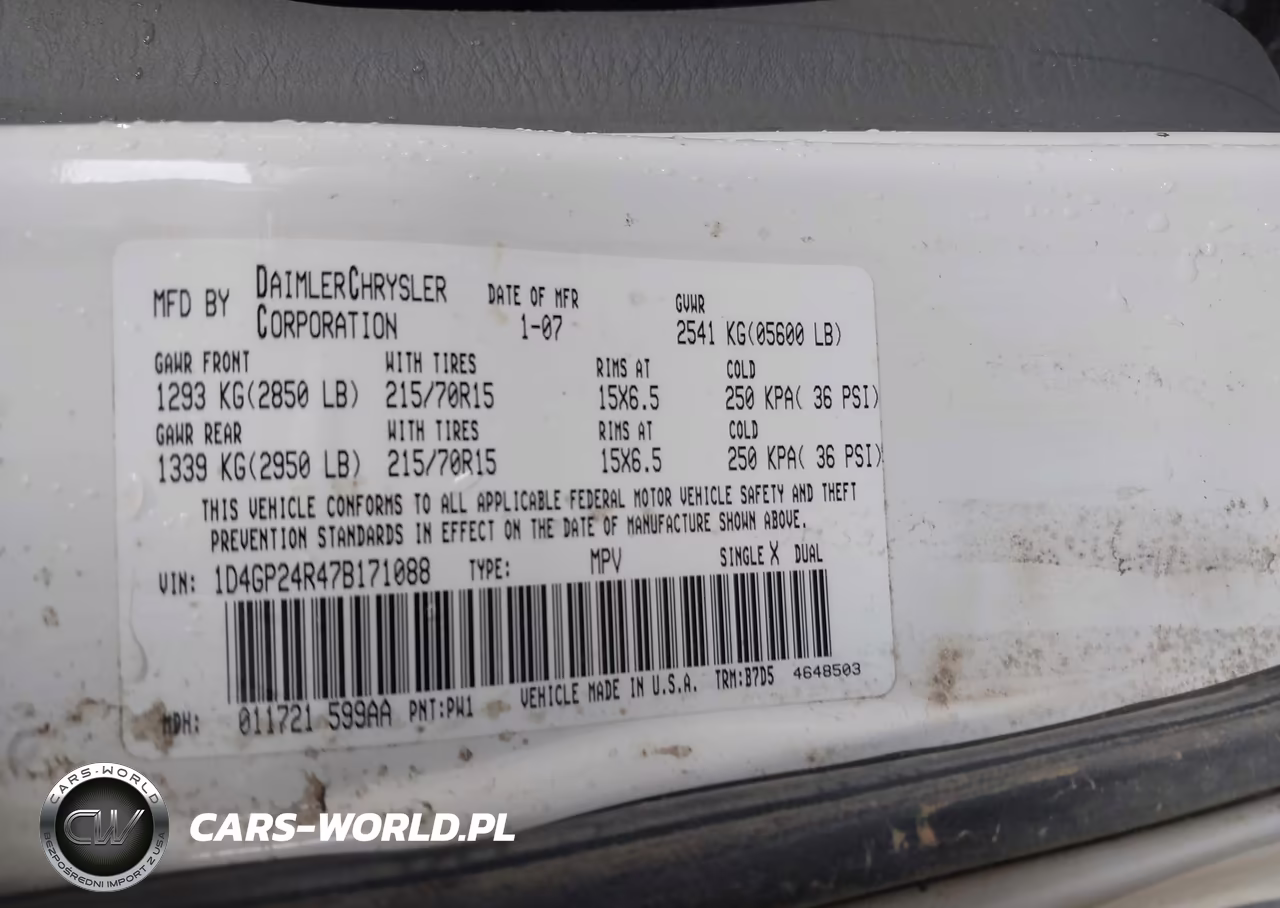 2007 Dodge Grand Caravan Se VIN:1D4GP24R47B171088 - 9