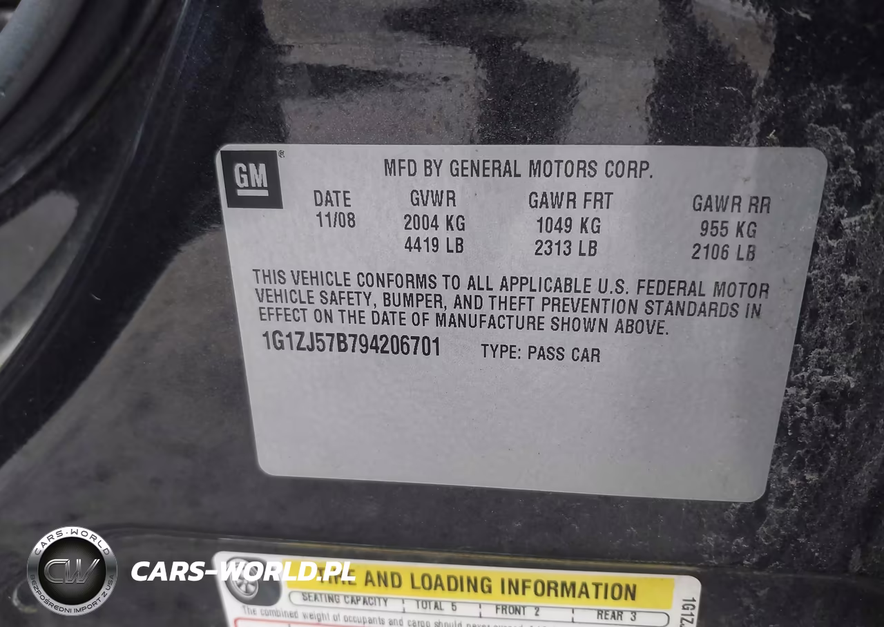 2009 Chevrolet Malibu Lt VIN:1G1ZJ57B794206701 - 9