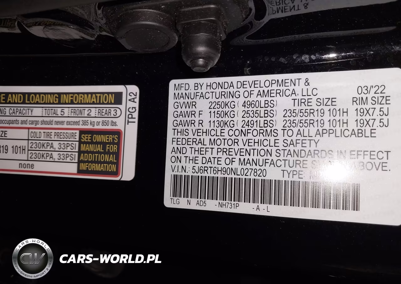 2022 Honda Cr-V Hybrid Touring VIN:5J6RT6H90NL027820 - 9