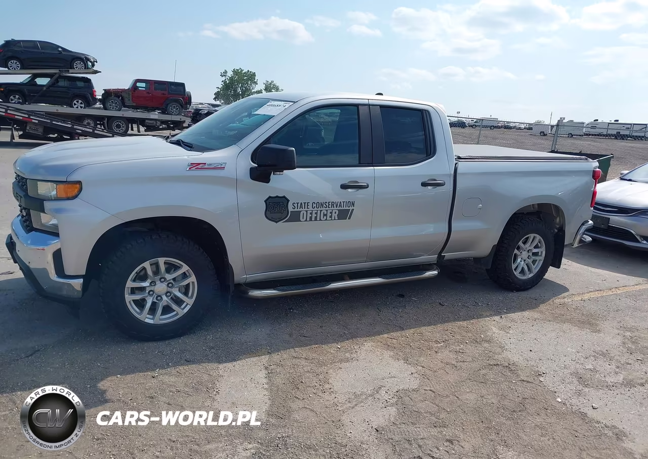 2020 Chevrolet Silverado 1500 4Wd Double Cab Standard Bed Wt VIN:1GCRYAEF4LZ196494 - 2