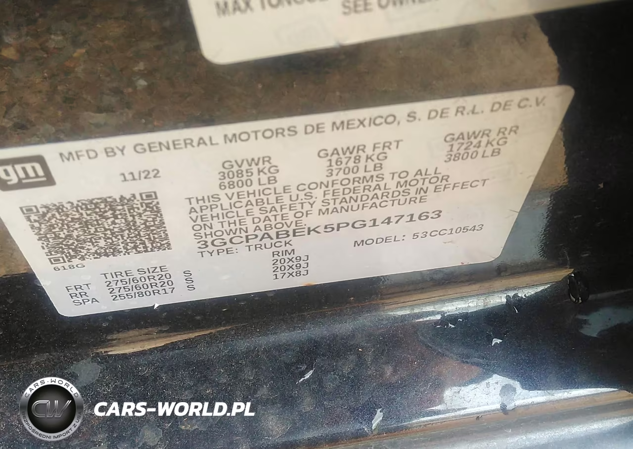 2023 Chevrolet Silverado 1500 2Wd Short Bed Custom VIN:3GCPABEK5PG147163 - 9