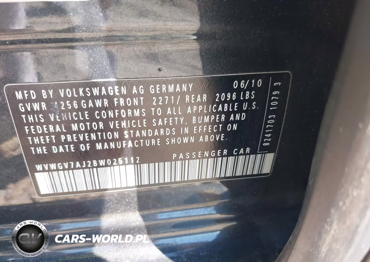 2011 Volkswagen Gti 4-Door-4-Door Autobahn VIN:WVWGV7AJ2BW025112 - 9