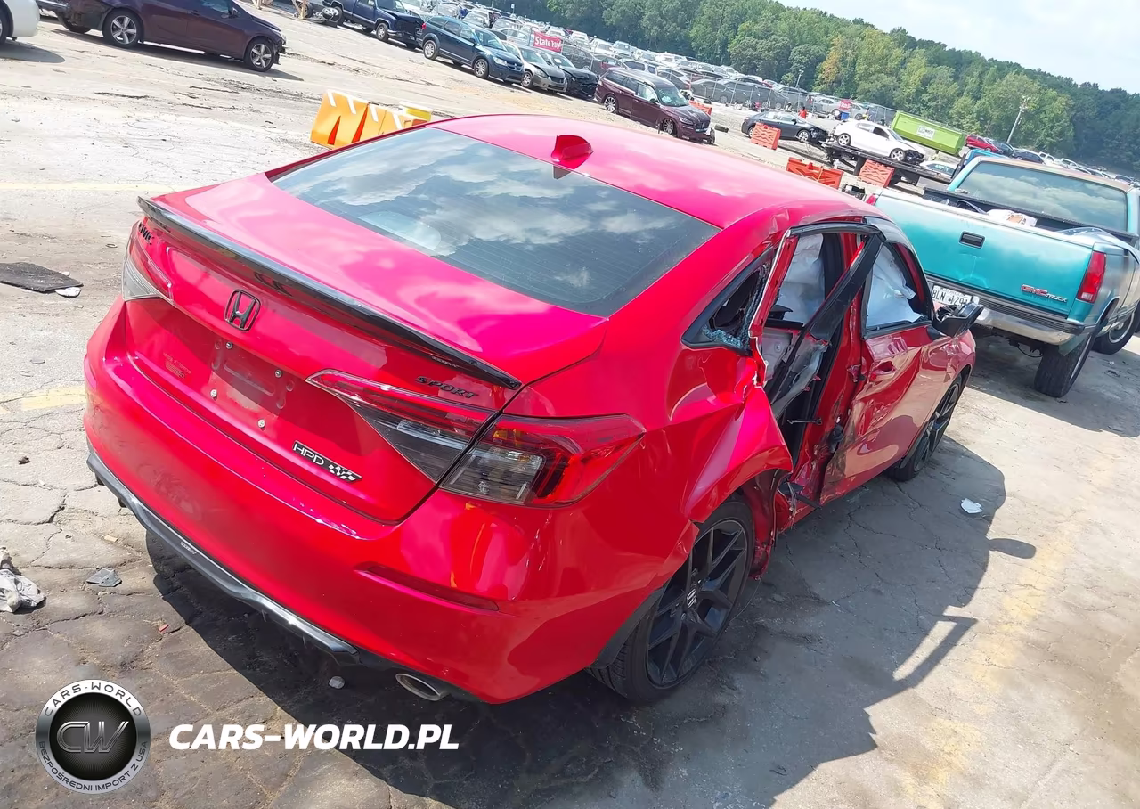 2022 Honda Civic Sport VIN:2HGFE2F5XNH596314 - 4