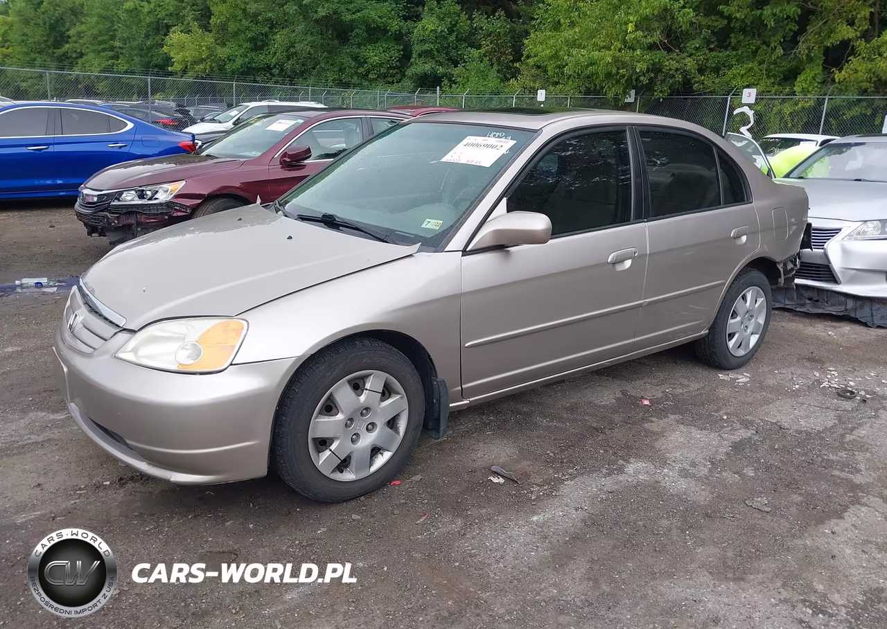 2002 Honda Civic Ex VIN:1HGES26802L057536 - 2
