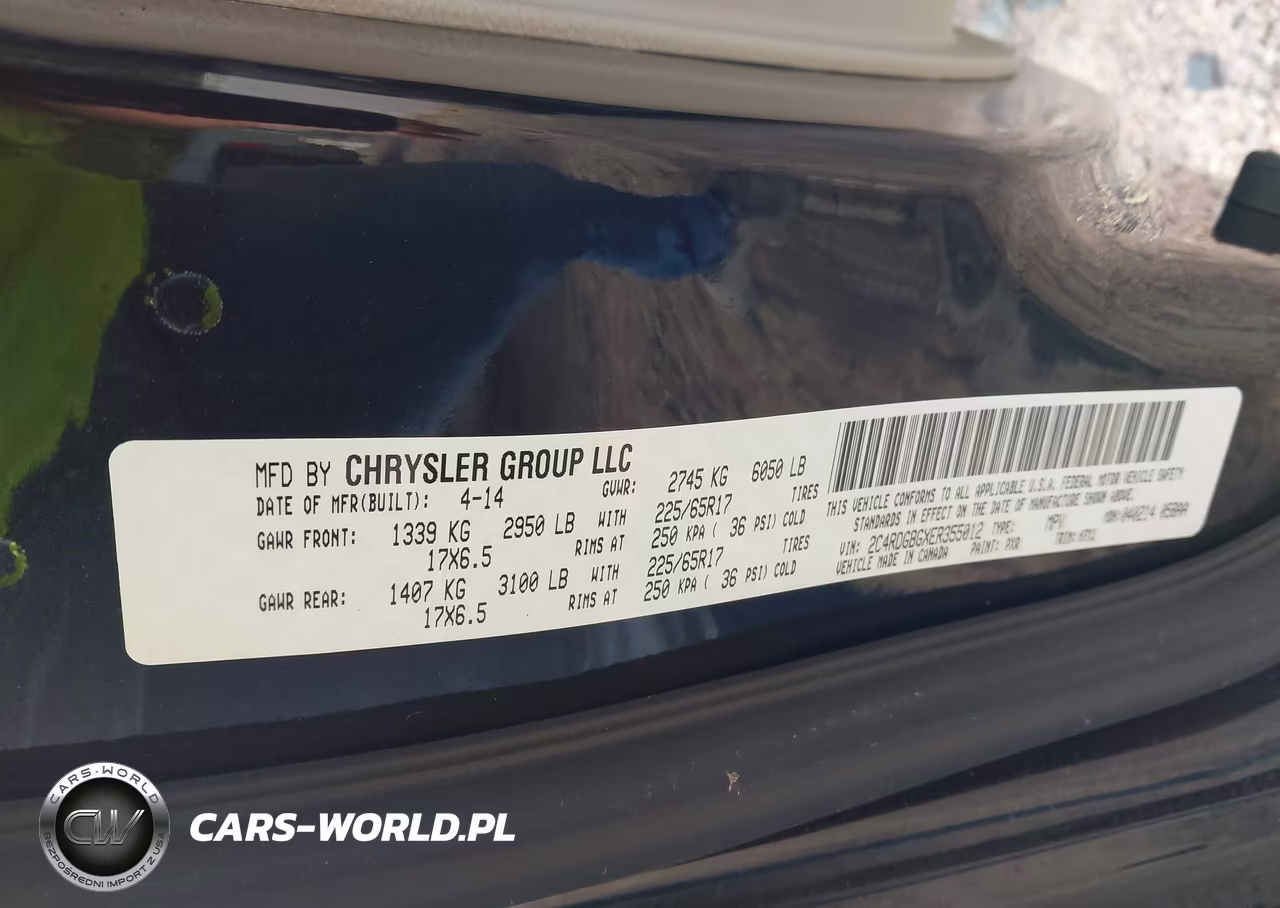 2014 Dodge Grand Caravan Se VIN:2C4RDGBGXER355012 - 9