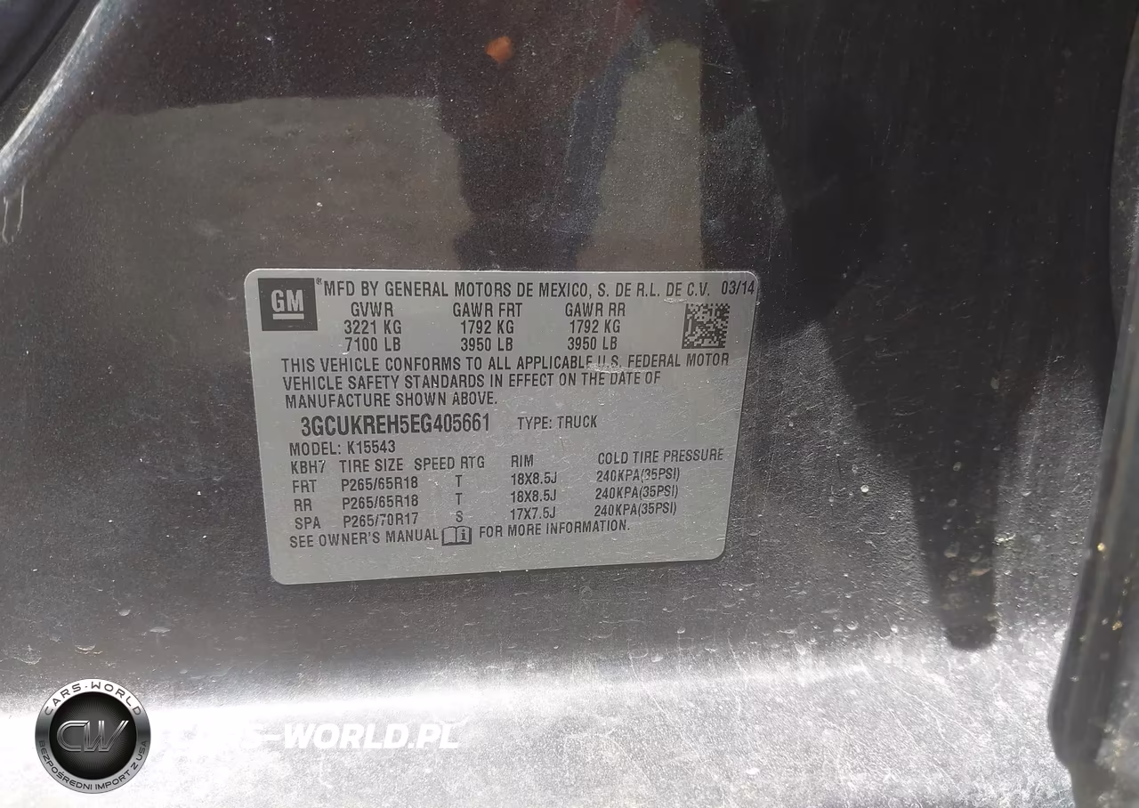 2014 Chevrolet Silverado 1500 2Lt VIN:3GCUKREH5EG405661 - 9
