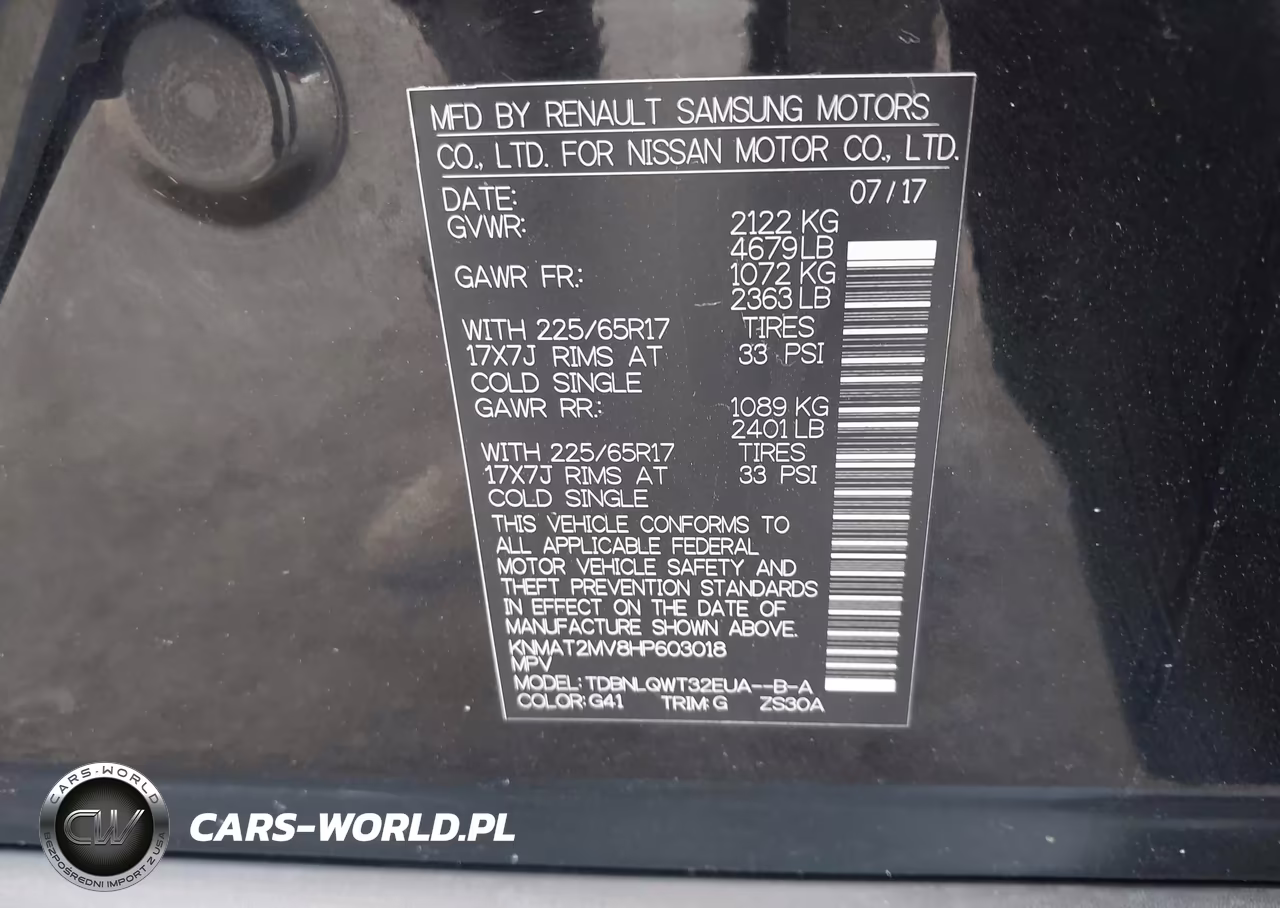 2017 Nissan Rogue Sv VIN:KNMAT2MV8HP603018 - 9