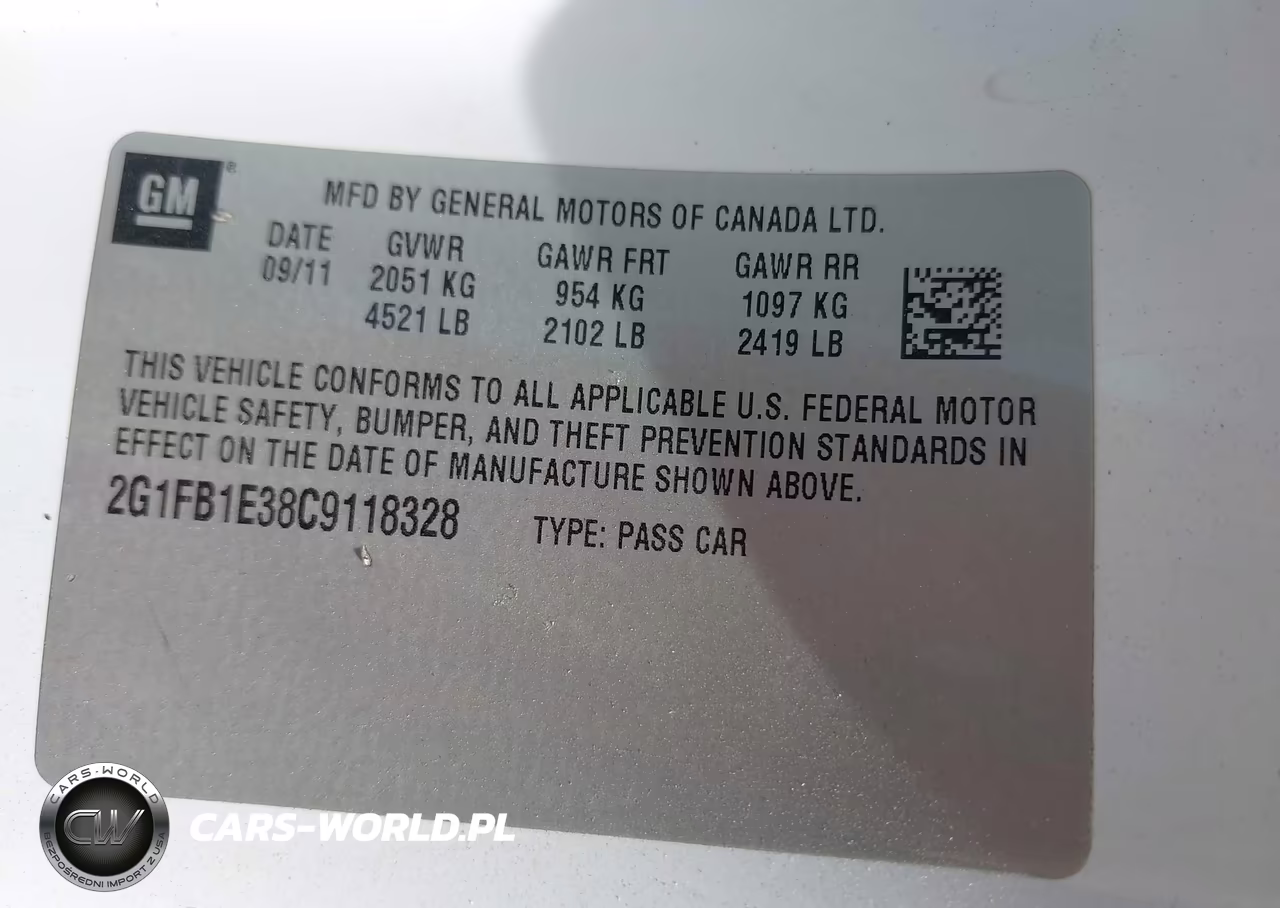 2012 Chevrolet Camaro 1Lt VIN:2G1FB1E38C9118328 - 9