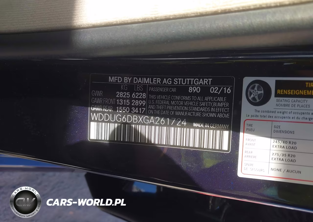 2016 Mercedes-Benz S 550 Plug-In Hybrid VIN:WDDUG6DBXGA261724 - 9