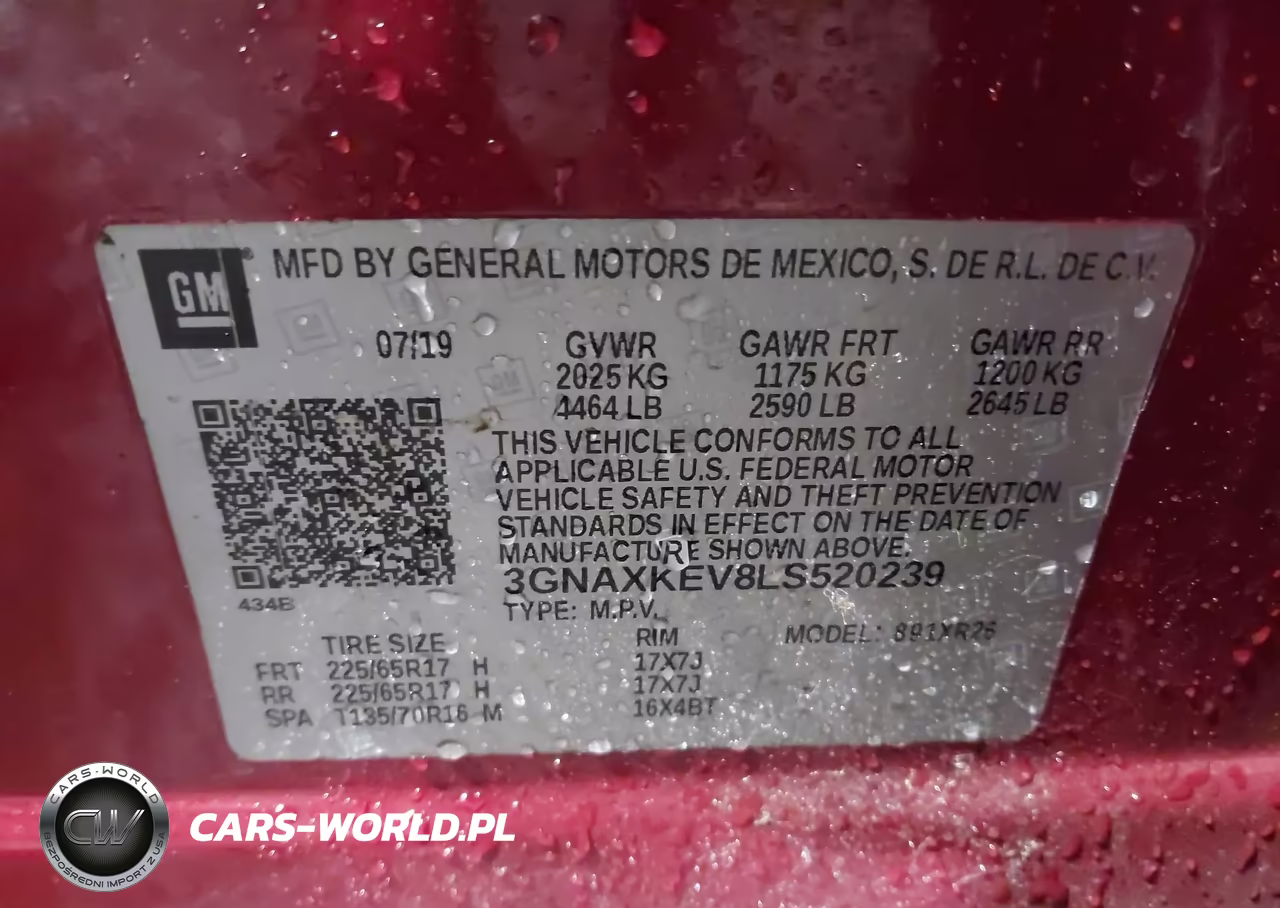 2020 Chevrolet Equinox Fwd Lt 1.5L Turbo VIN:3GNAXKEV8LS520239 - 9