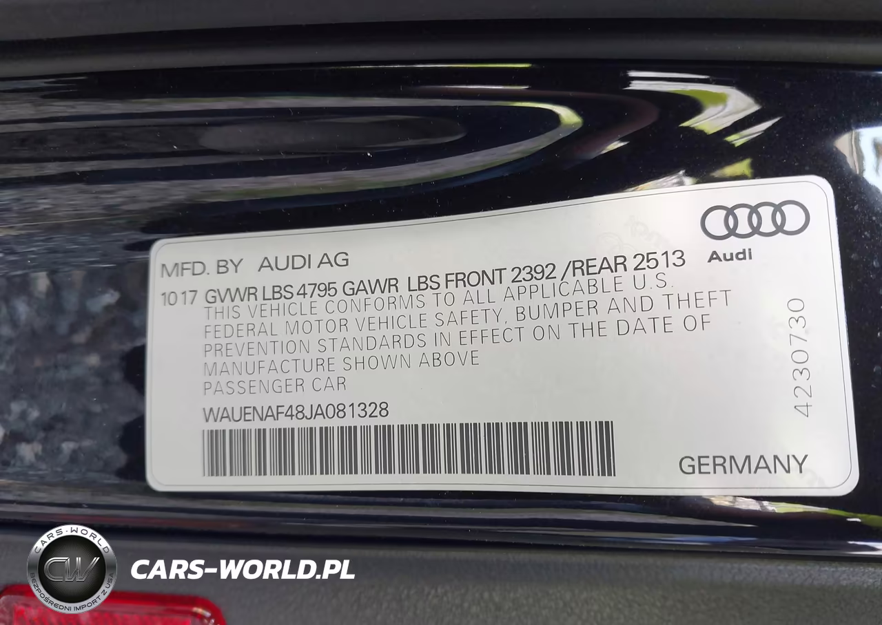 2018 Audi A4 2.0T Premium-2.0T Tech Premium VIN:WAUENAF48JA081328 - 9