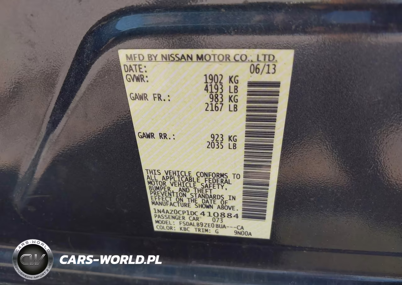 2013 Nissan Leaf S VIN:1N4AZ0CP1DC410884 - 9
