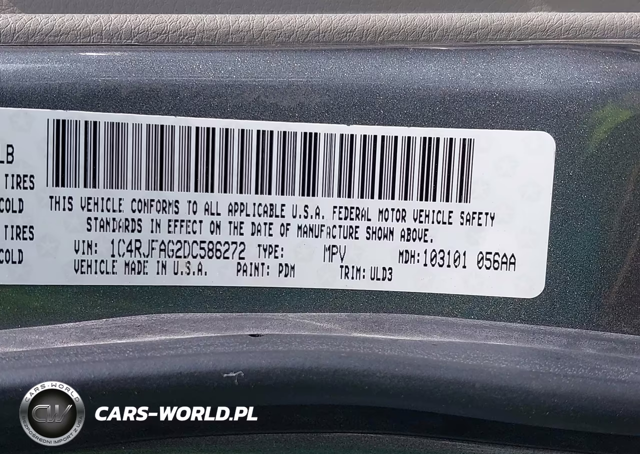 2013 Jeep Grand Cherokee Laredo VIN:1C4RJFAG2DC586272 - 9