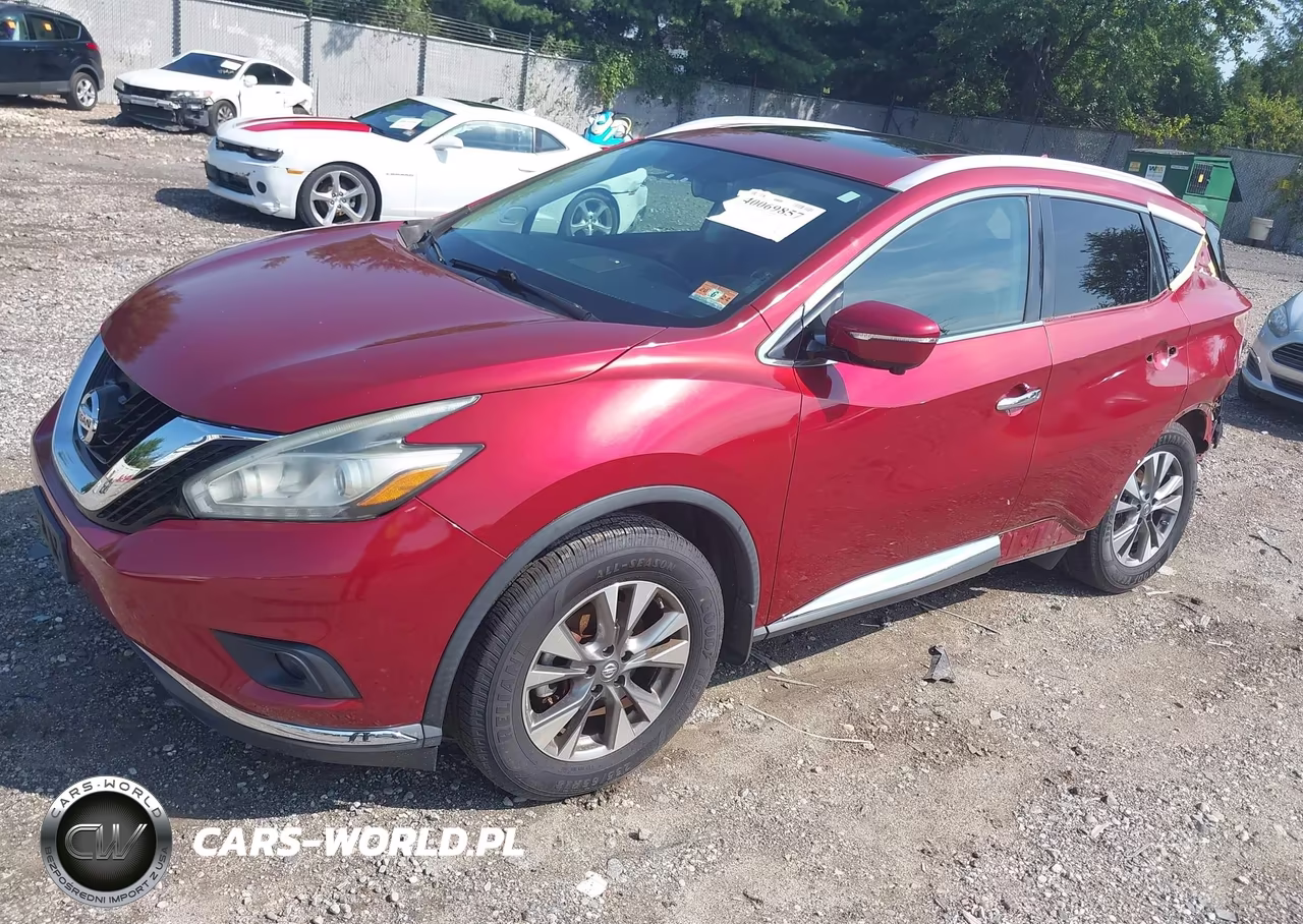 2015 Nissan Murano Sl VIN:5N1AZ2MH1FN224049 - 2