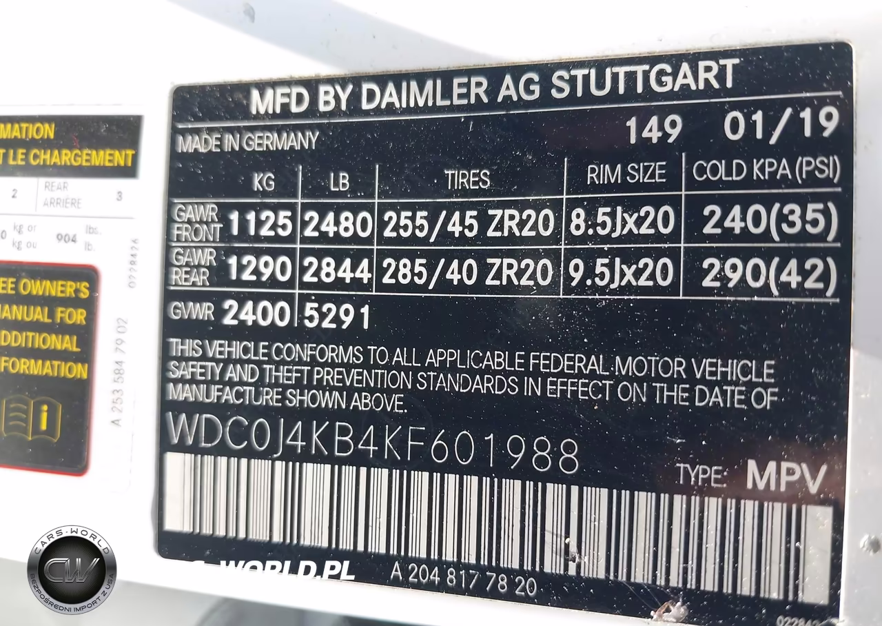 2019 Mercedes-Benz Glc 300 Coupe 4Matic VIN:WDC0J4KB4KF601988 - 9