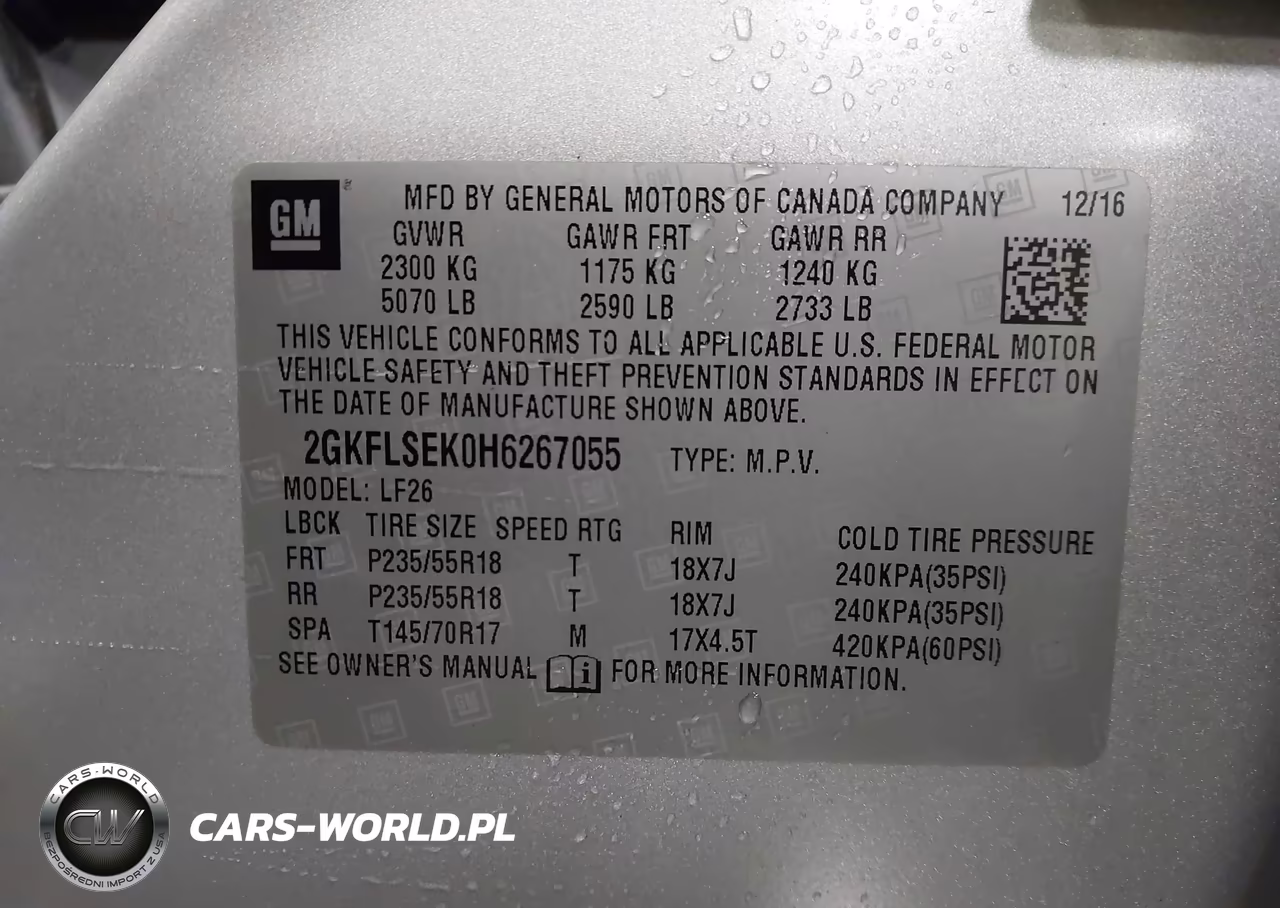2017 GMC Terrain Sle-1 VIN:2GKFLSEK0H6267055 - 9
