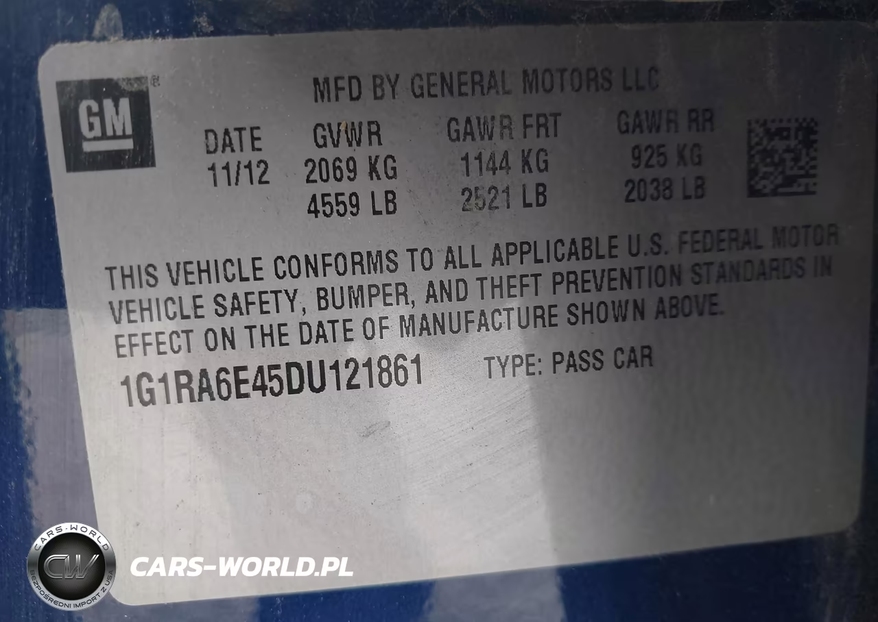 2013 Chevrolet Volt VIN:1G1RA6E45DU121861 - 9