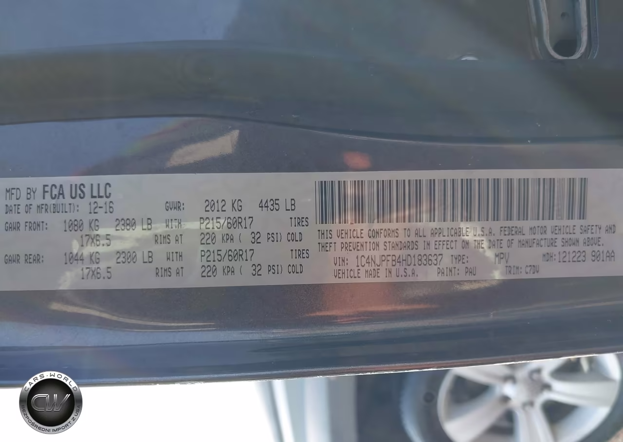 2017 Jeep Patriot Latitude Fwd VIN:1C4NJPFB4HD183637 - 9