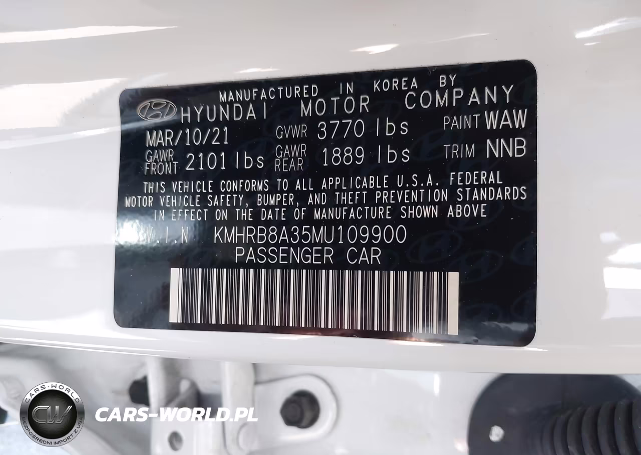 2021 Hyundai Venue Se VIN:KMHRB8A35MU109900 - 9