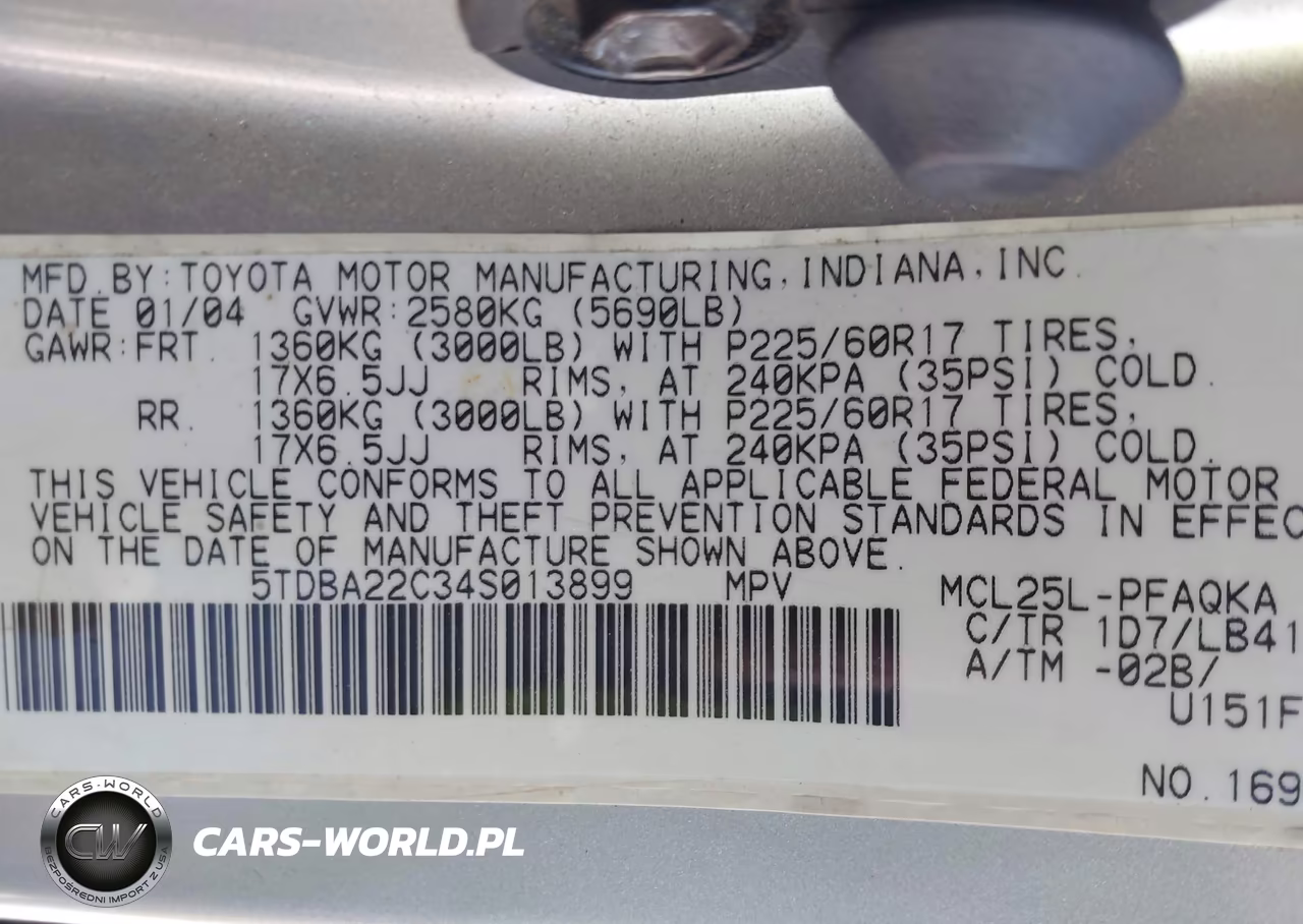 2004 Toyota Sienna Xle-Xle Limited VIN:5TDBA22C34S013899 - 9