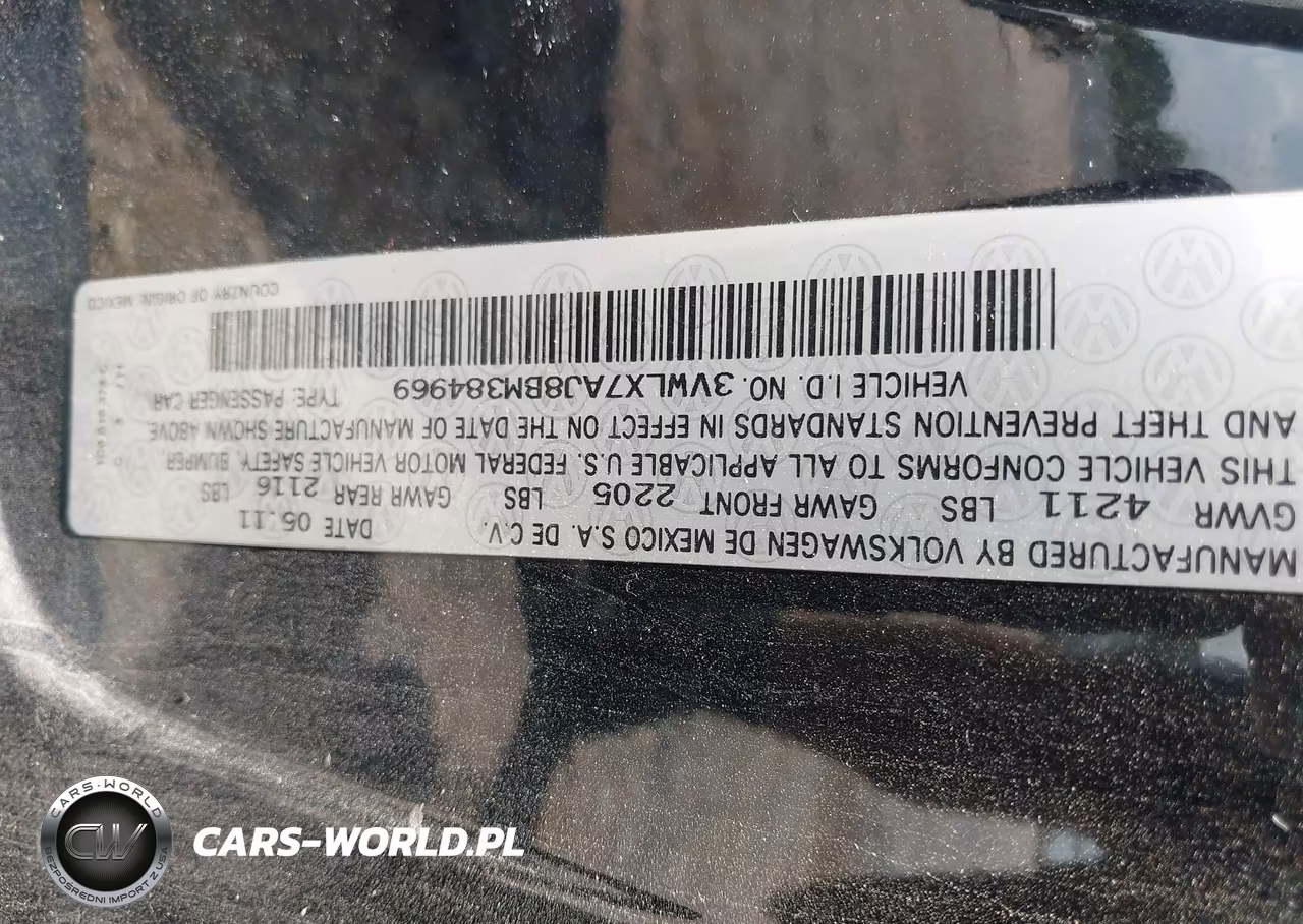 2011 Volkswagen Jetta 2.5L Sel VIN:3VWLX7AJ8BM384969 - 9