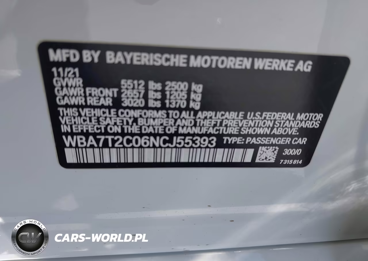 2022 BMW 740 I VIN:WBA7T2C06NCJ55393 - 9