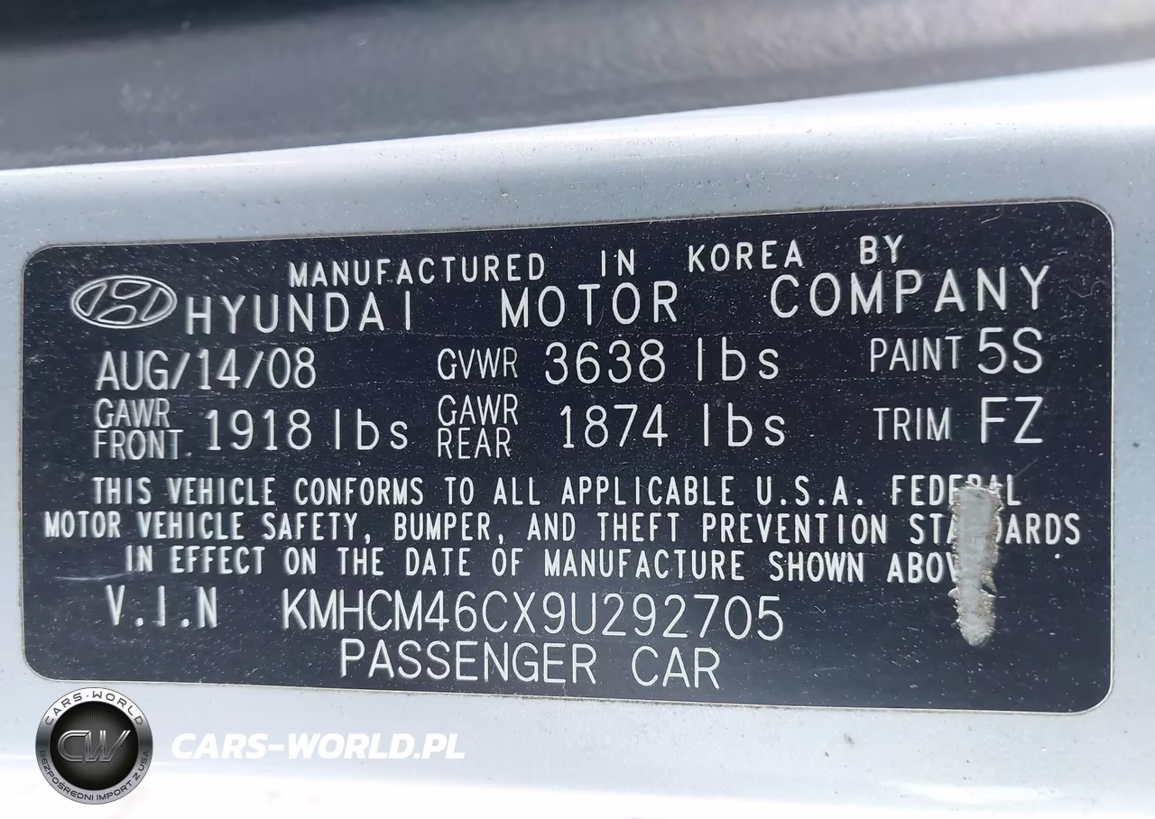 2009 Hyundai Accent Gls VIN:KMHCM46CX9U292705 - 9