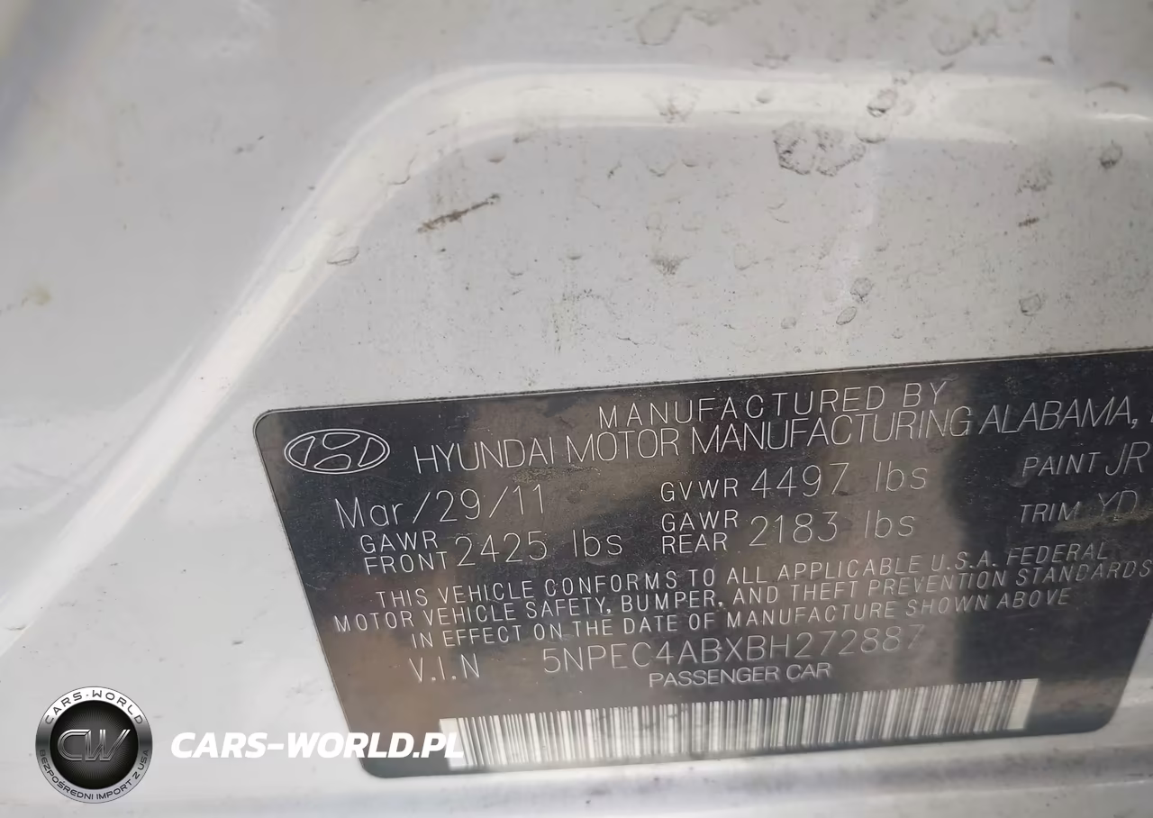 2011 Hyundai Sonata Limited 2.0T VIN:5NPEC4ABXBH272887 - 9