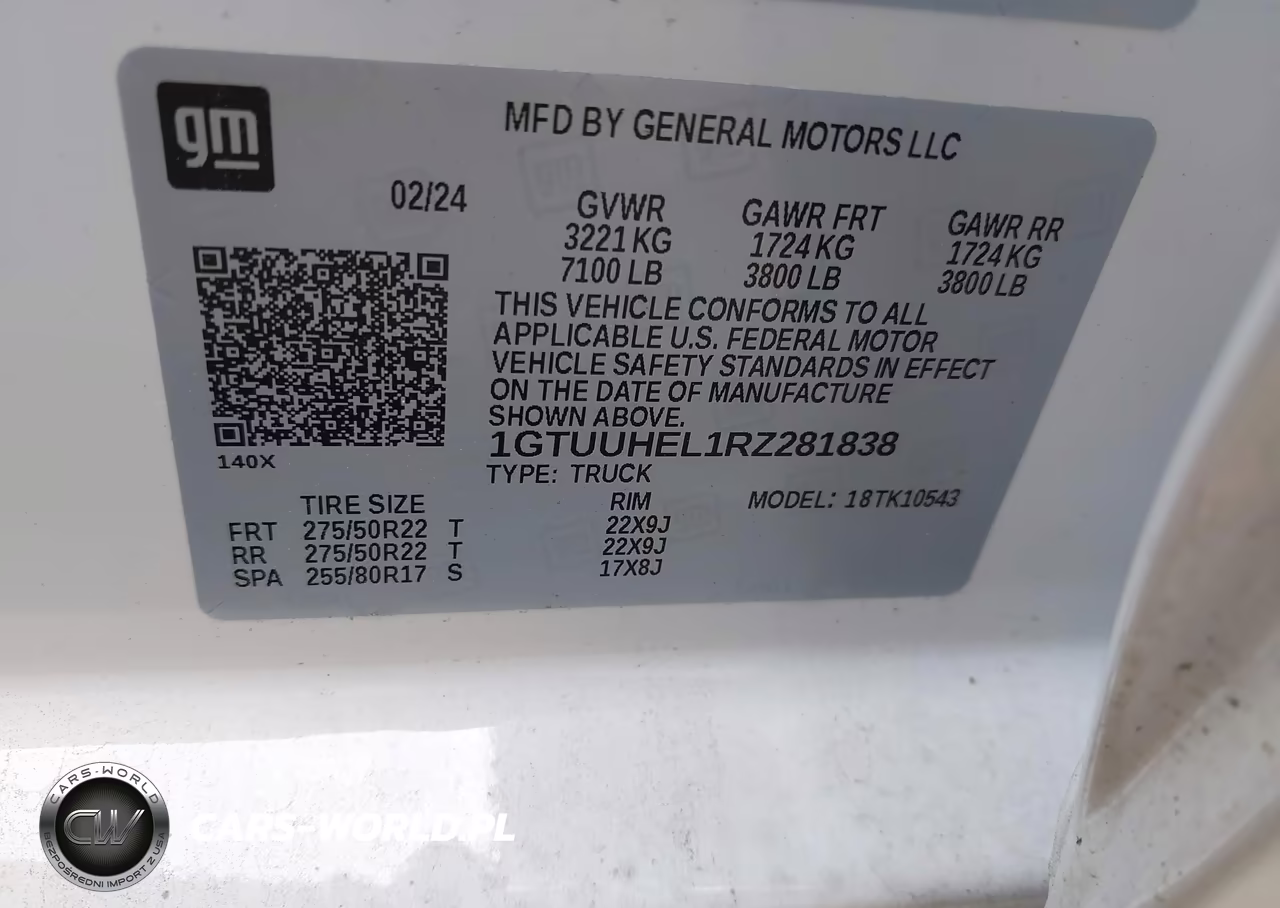2024 GMC Sierra 1500 Denali Ultimate VIN:1GTUUHEL1RZ281838 - 9