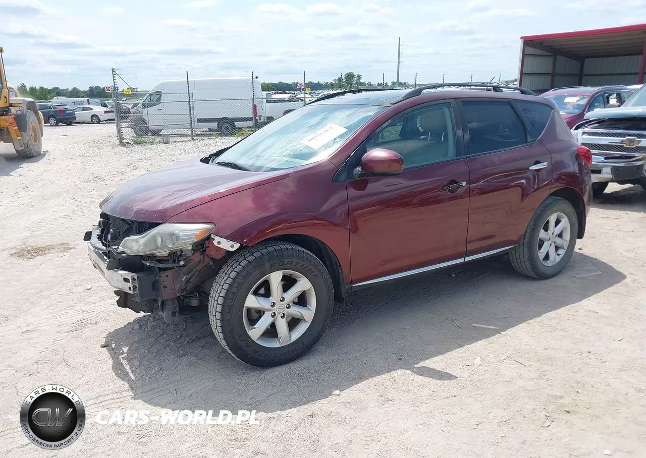 2009 Nissan Murano Sl VIN:JN8AZ18U89W028828 - 2