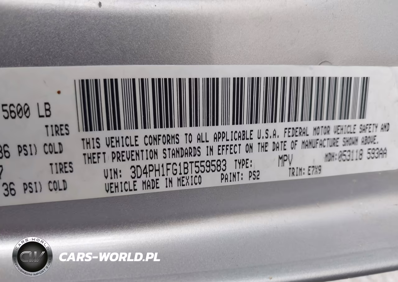 2011 Dodge Journey Mainstreet VIN:3D4PH1FG1BT559583 - 9