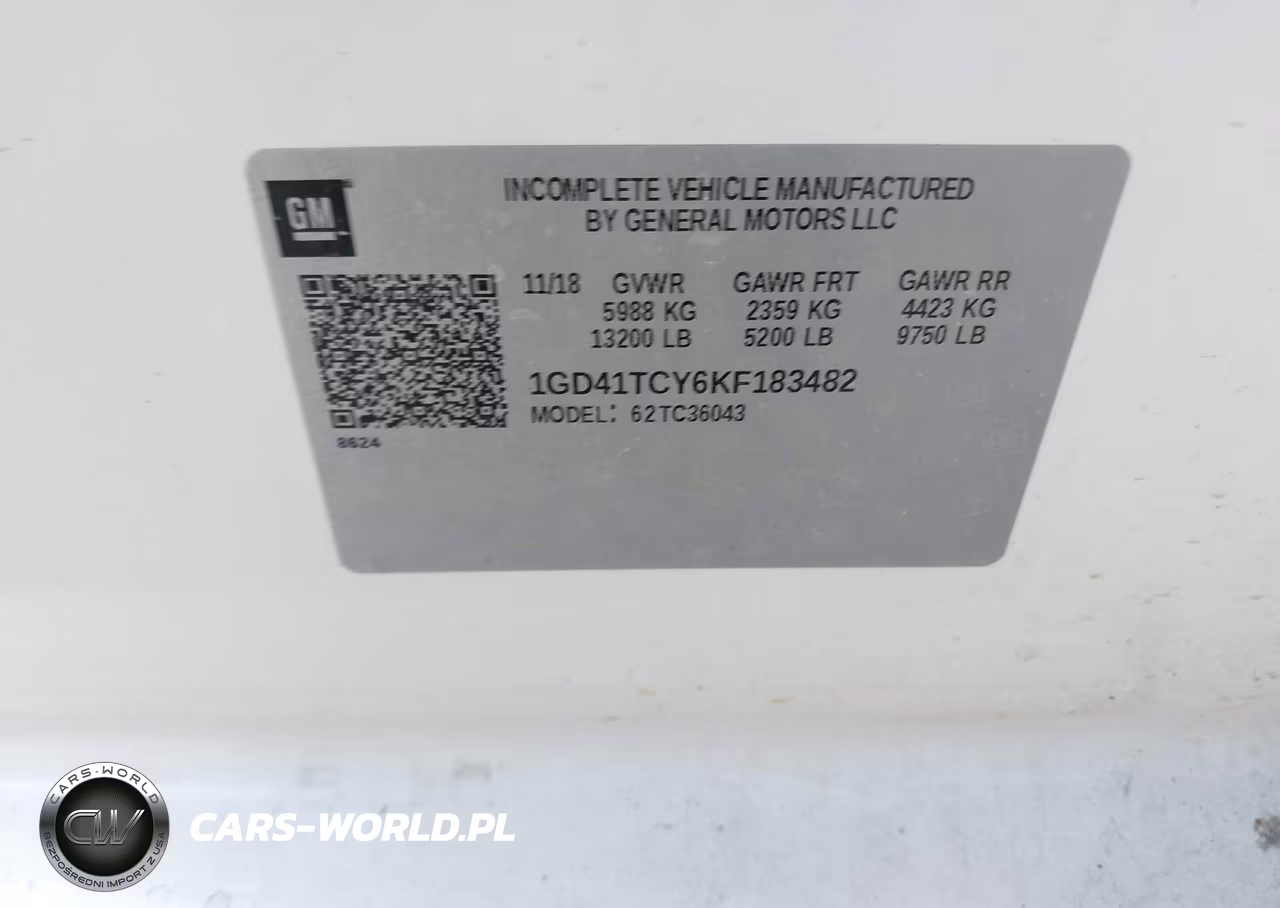 2019 GMC Sierra C3500 VIN:1GD41TCY6KF183482 - 8