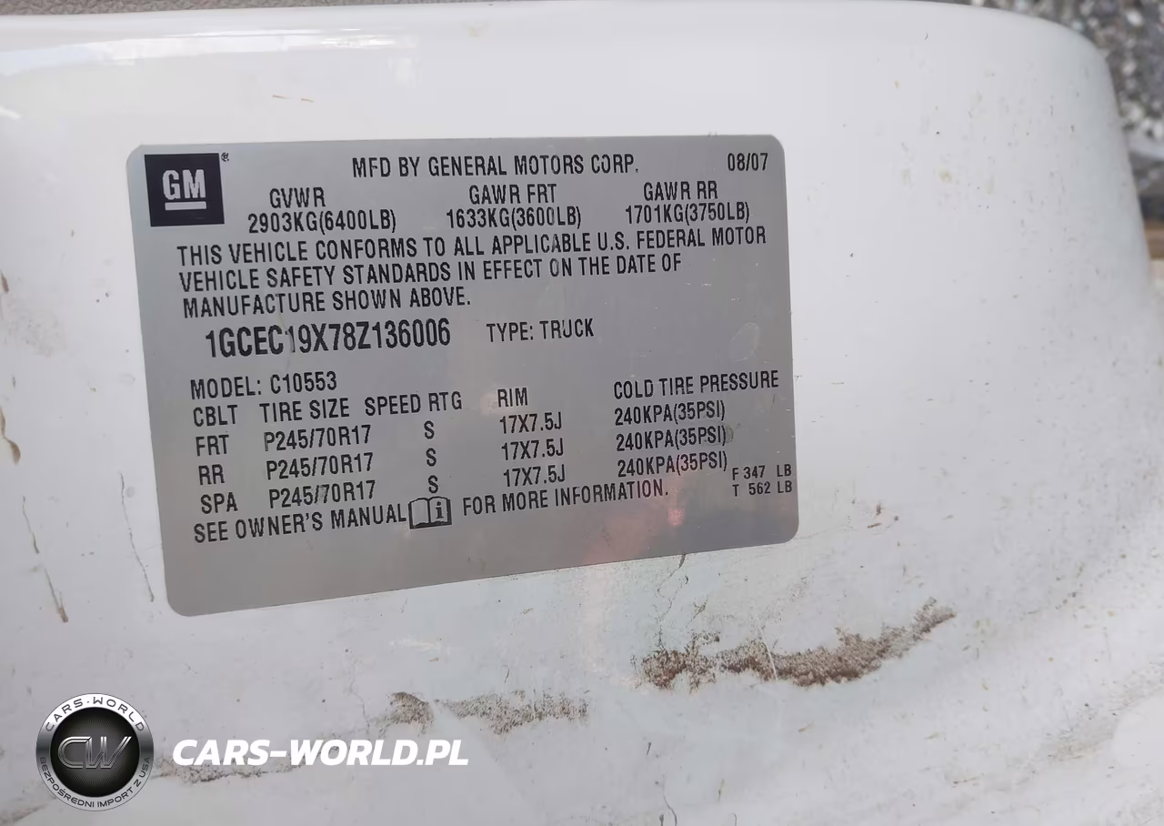 2008 Chevrolet Silverado 1500 Work Truck VIN:1GCEC19X78Z136006 - 9