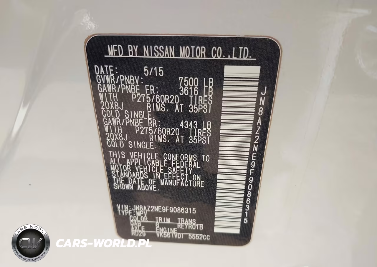 2015 Infiniti Qx80 VIN:JN8AZ2NE9F9086315 - 9